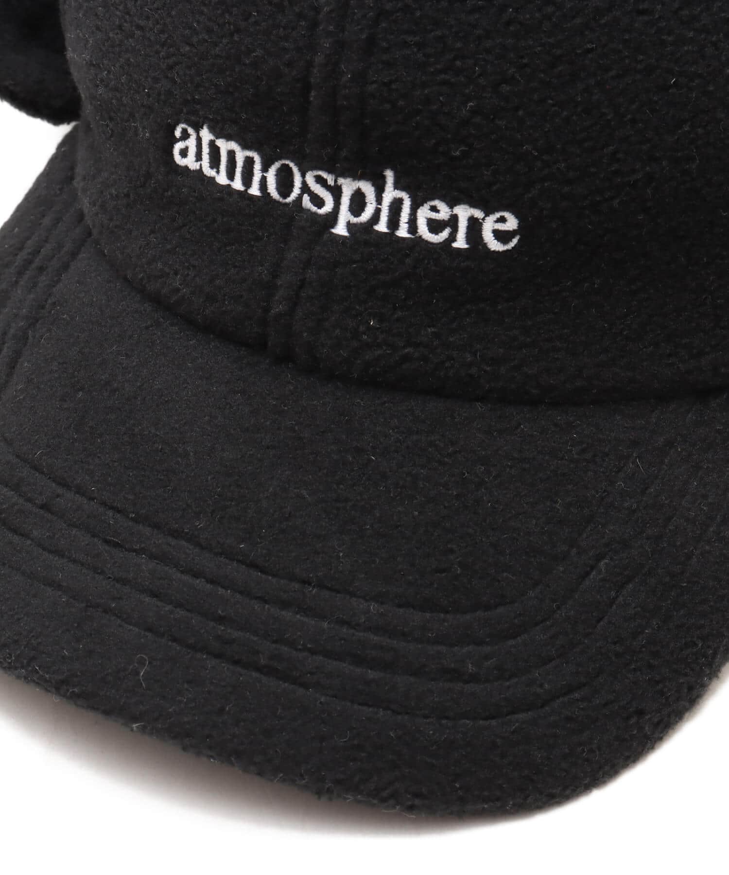 atmos Fleece Cap BLACKの画像