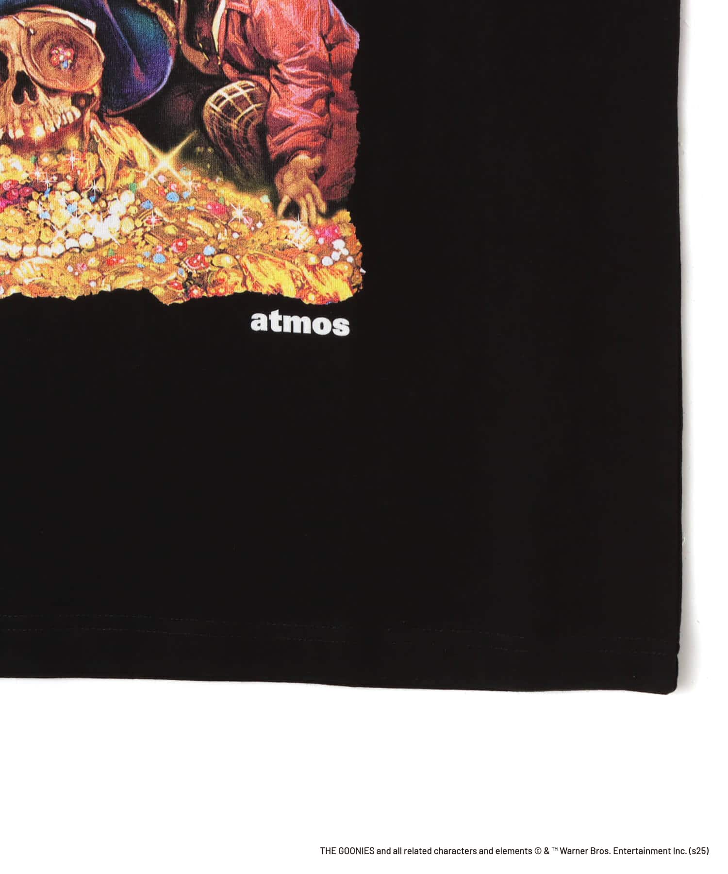atmos xTHE GOONIES T-shirt BLACKの画像