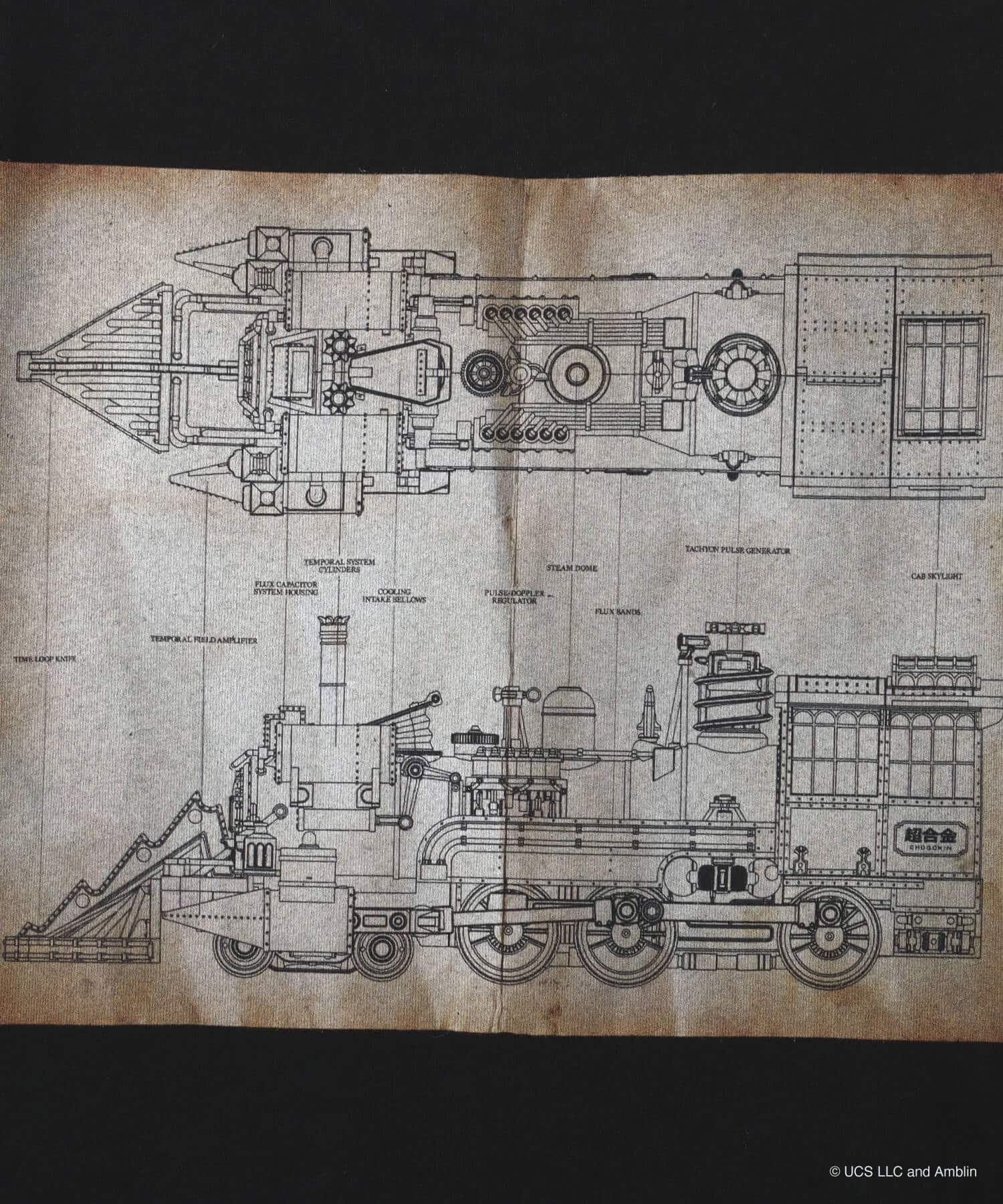 atmos x Back to the Future PartIII x 超合金 T-shirt BLACKの画像