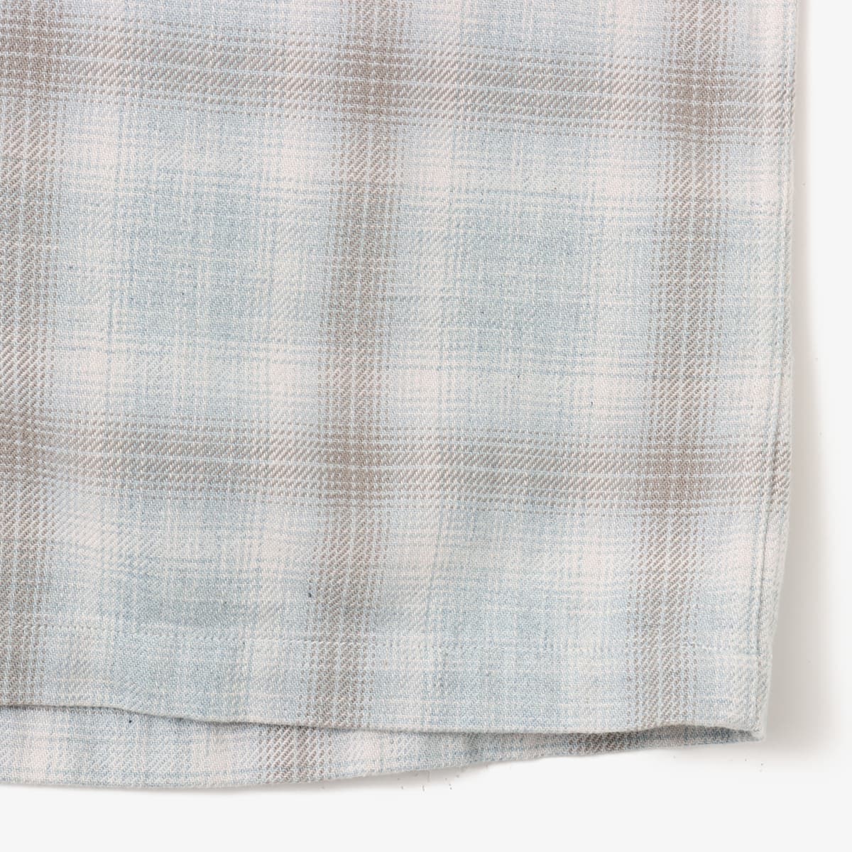 atmos Ombre Check Open Collar Shirt BLUEの画像