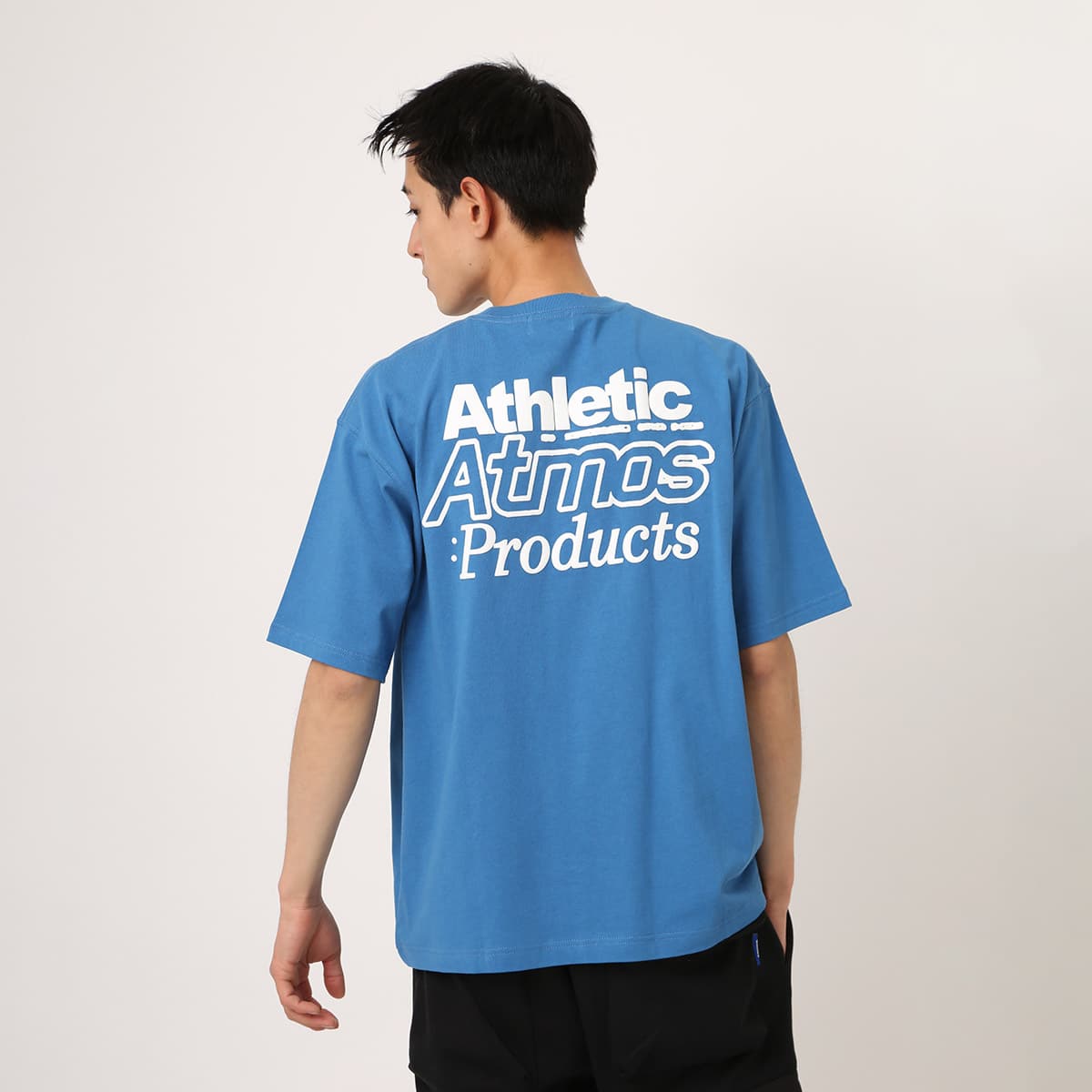 atmos Back Logo T-shirt BLUEの画像
