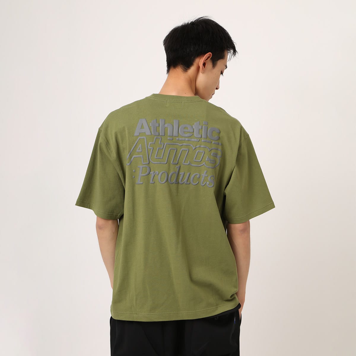 atmos Back Logo T-shirt KHAKIの画像
