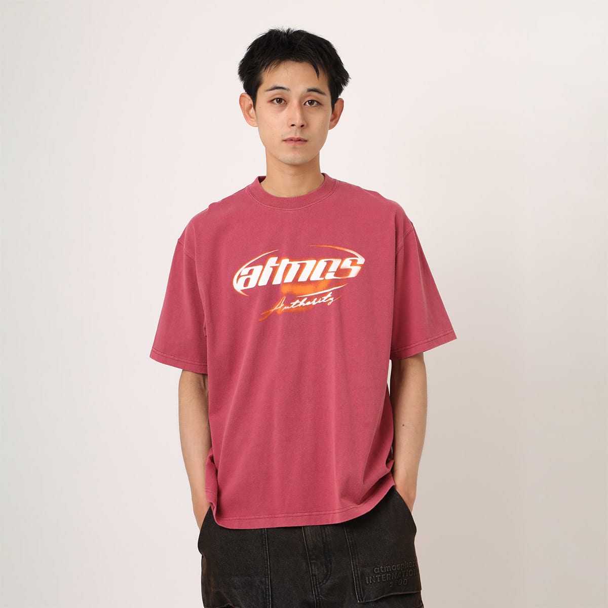 atmos Spray Logo T-shirt REDの画像