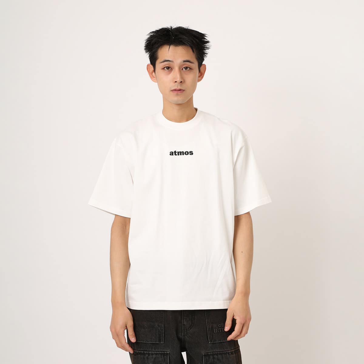 atmos Embroidery Classic Logo T-shirt WHITEの画像