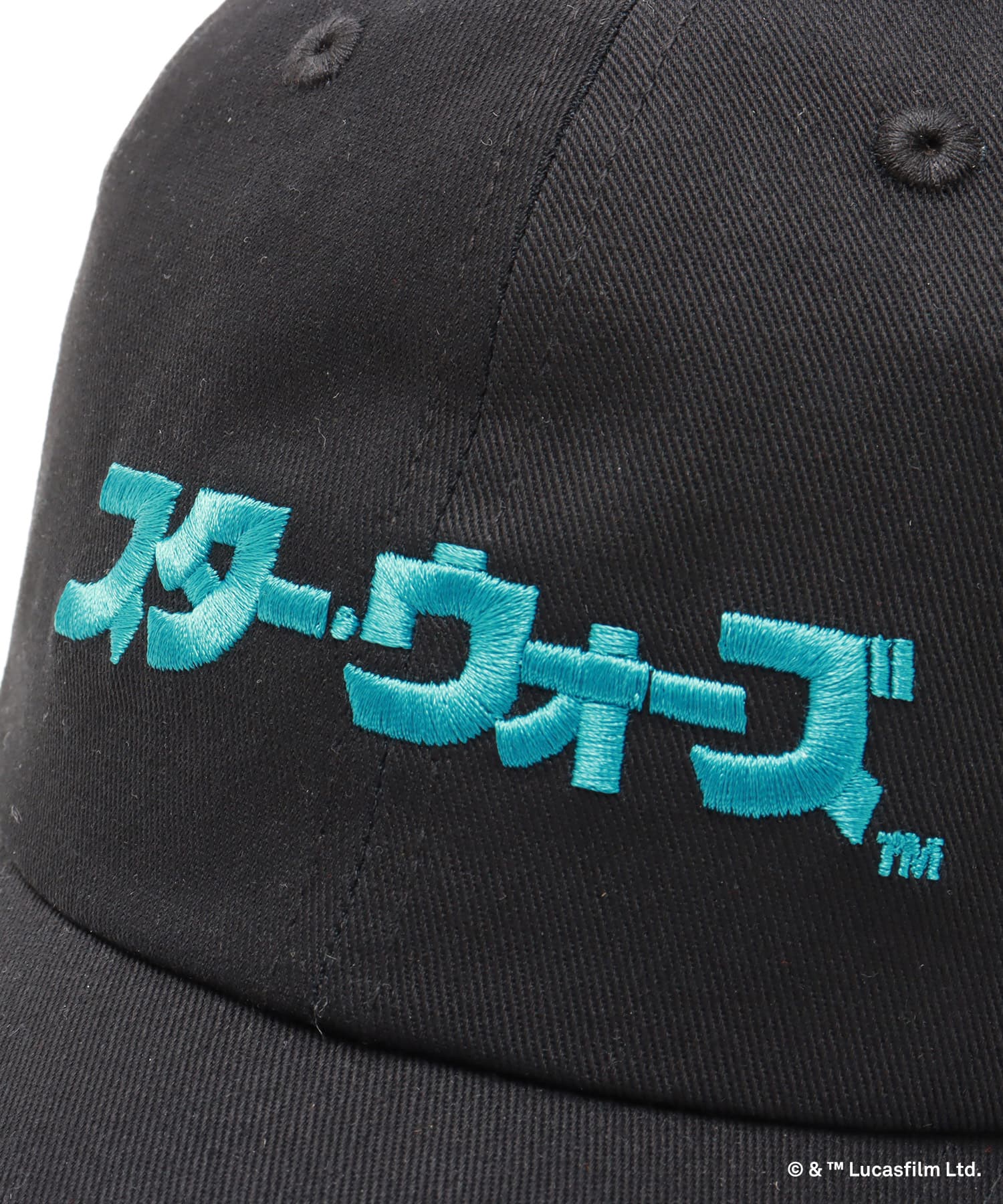 atmos [STAR WARS] カタカナ Logo Cap BLACKの画像