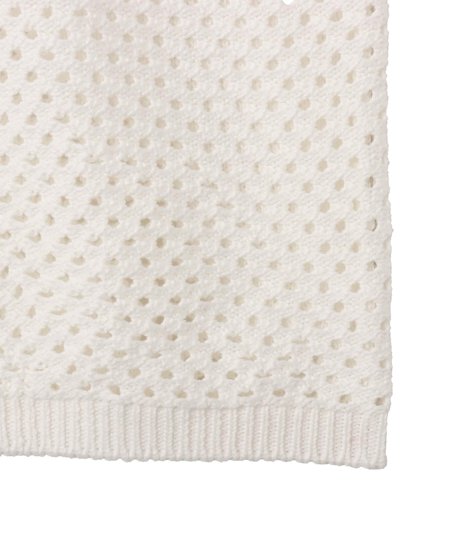 atmos Crochet Polo Sweater BEIGEの画像