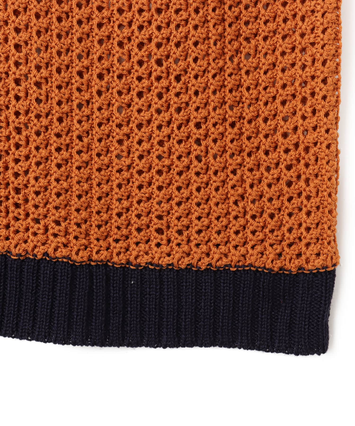 atmos S/S Gradient Knit Shirt ORANGEの画像
