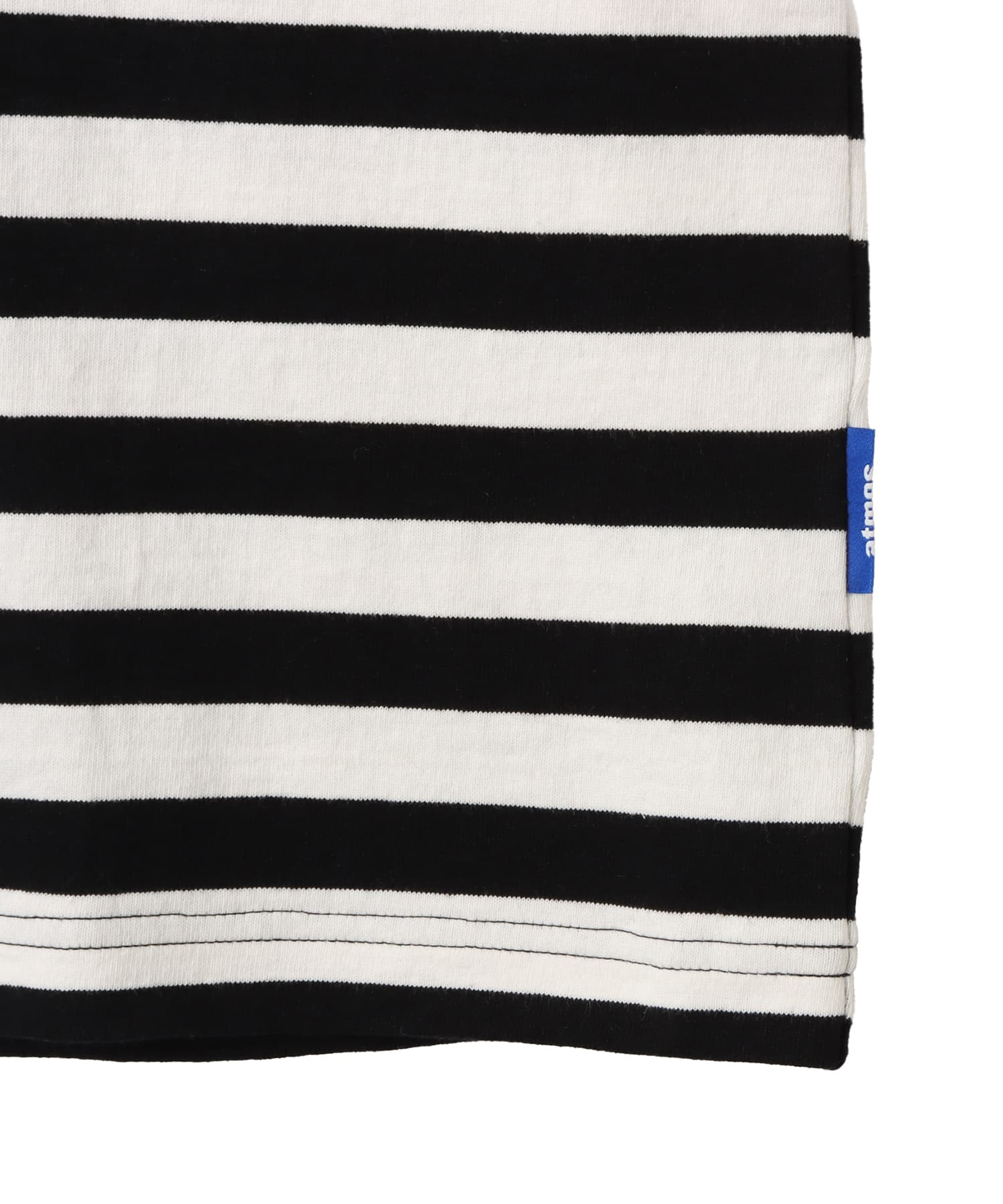 atmos Foam Logo Border T-shirt BLACKの画像