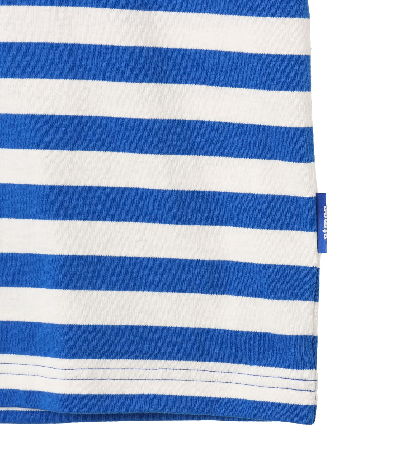atmos Foam Logo Border T-shirt BLUEの画像