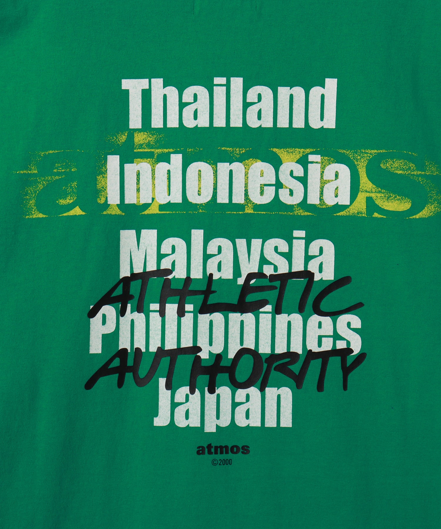 atmos Layered Logo T-shirt GREENの画像
