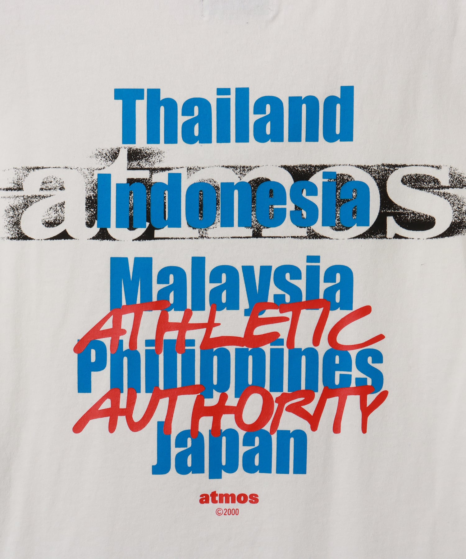 atmos Layered Logo T-shirt WHITEの画像