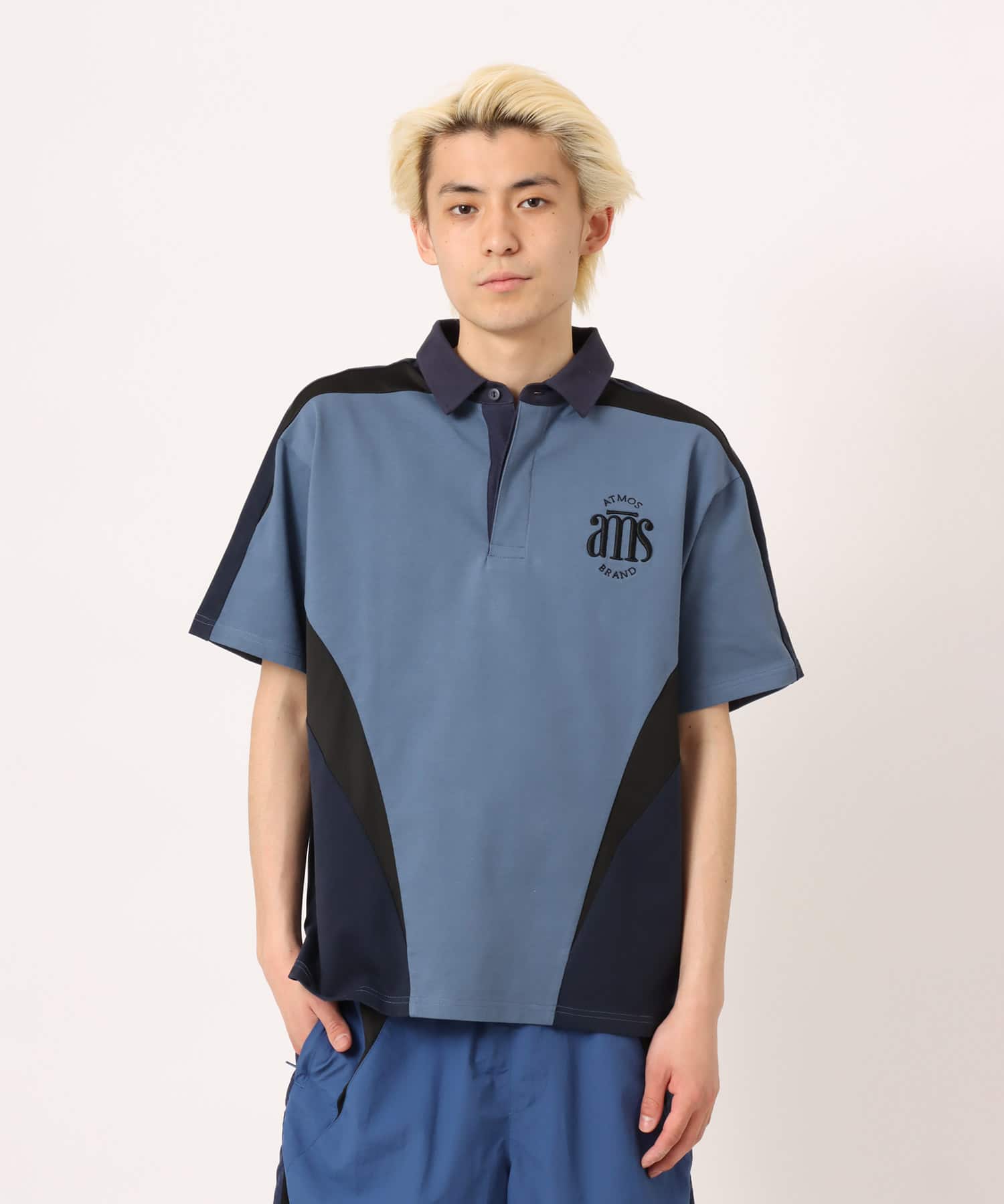 atmos Rugger Shirt BLUEの画像