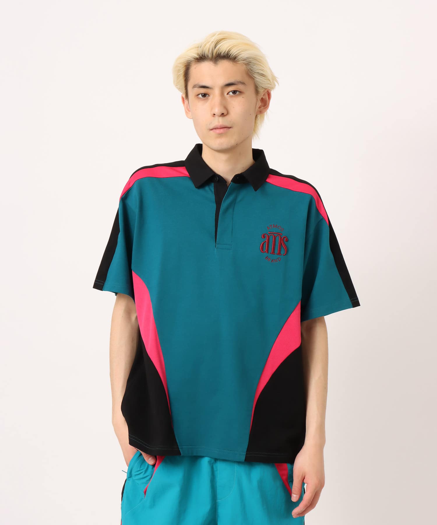 atmos Rugger Shirt GREENの画像
