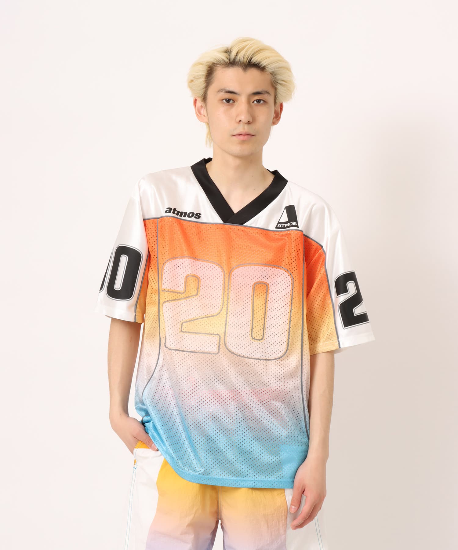 atmos Mesh Football Shirt MULTIの画像