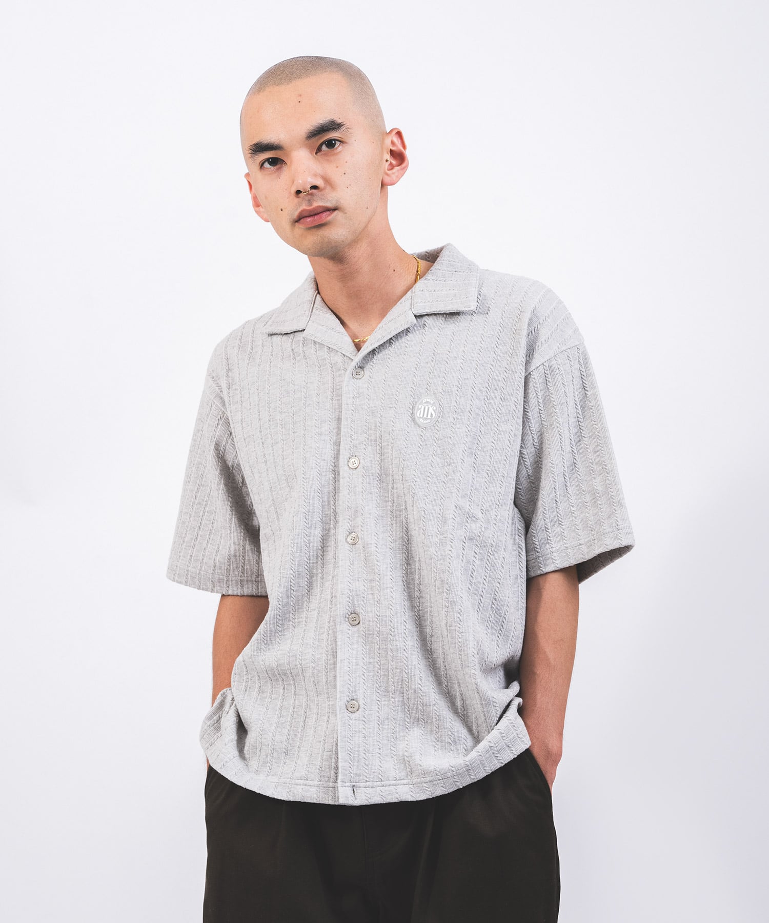 atmos Links Vacation Cut & Sewn Shirt GRAYの画像