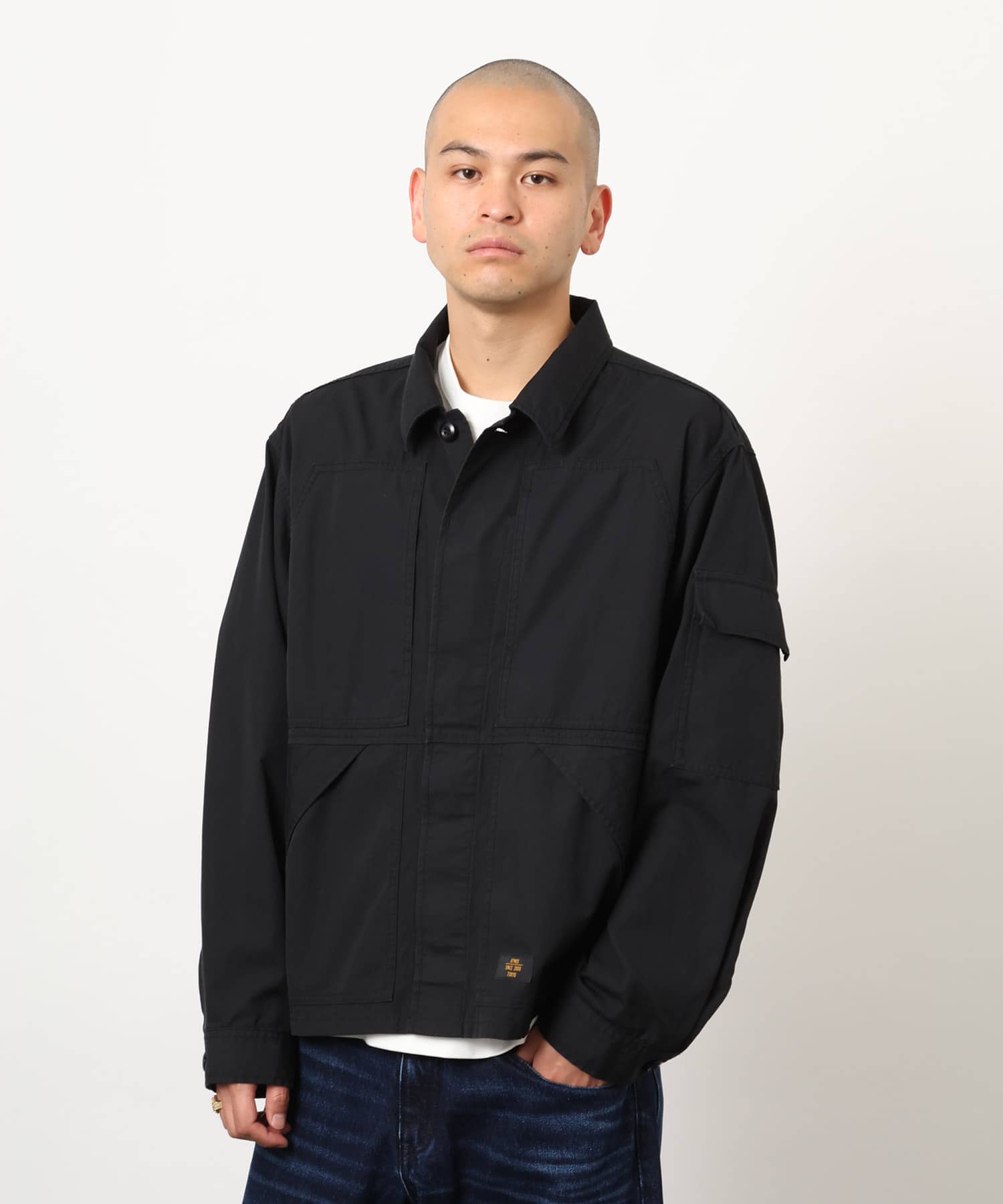 atmos Cotton Military Jacket BLACKの画像