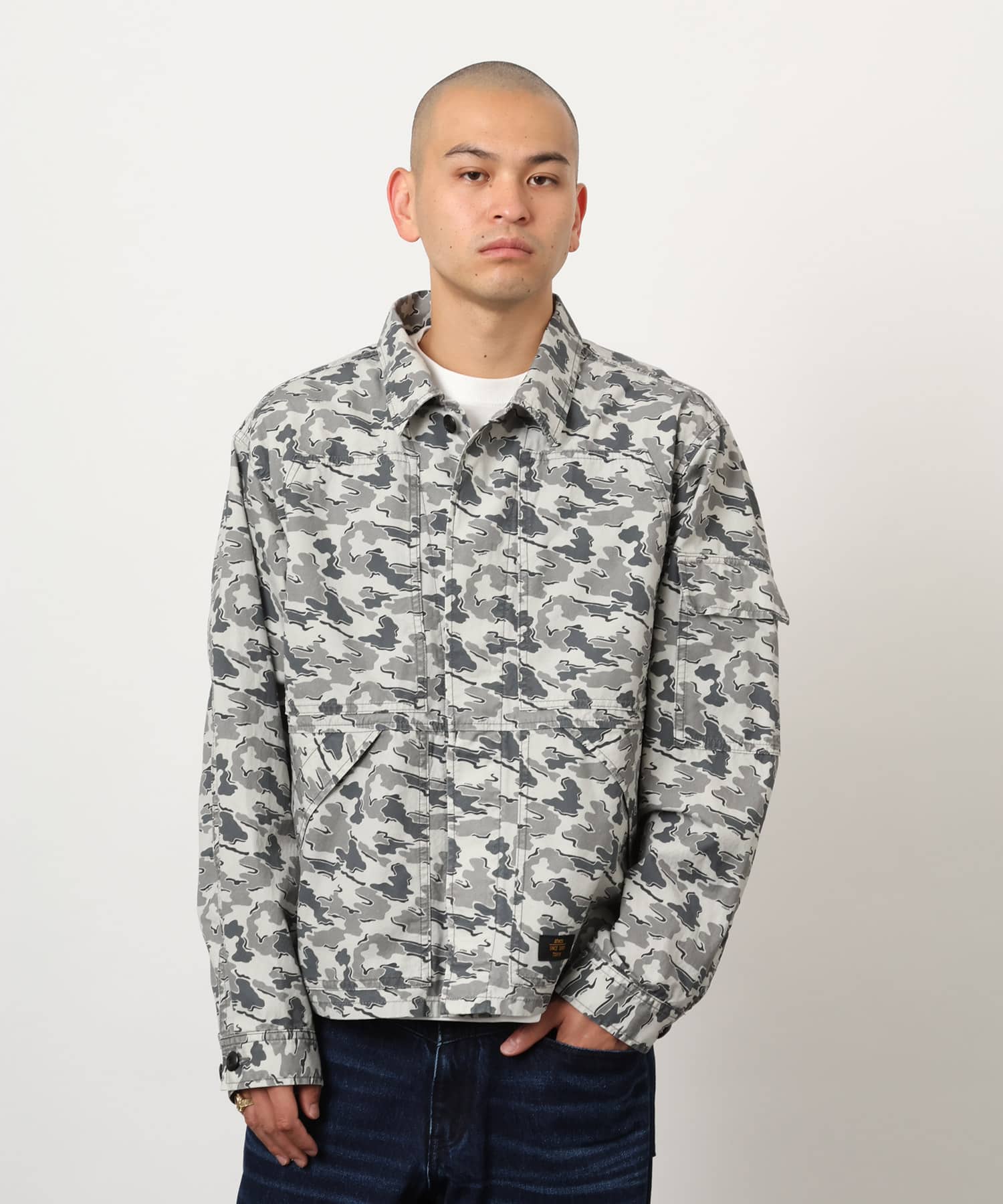 atmos Cotton Military Jacket CAMOUFLAGE GRAYの画像