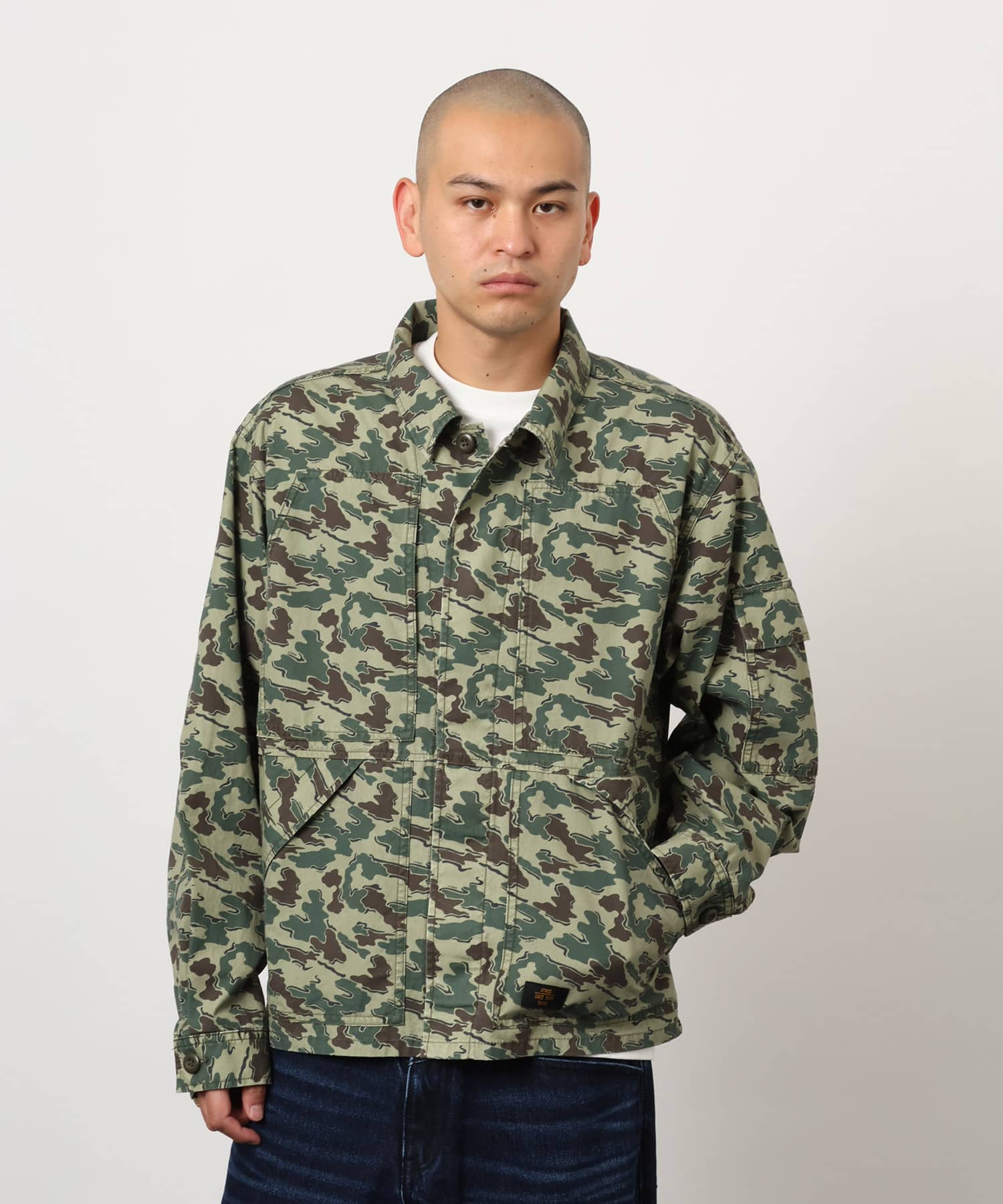 atmos Cotton Military Jacket CAMOUFLAGE KHAKIの画像