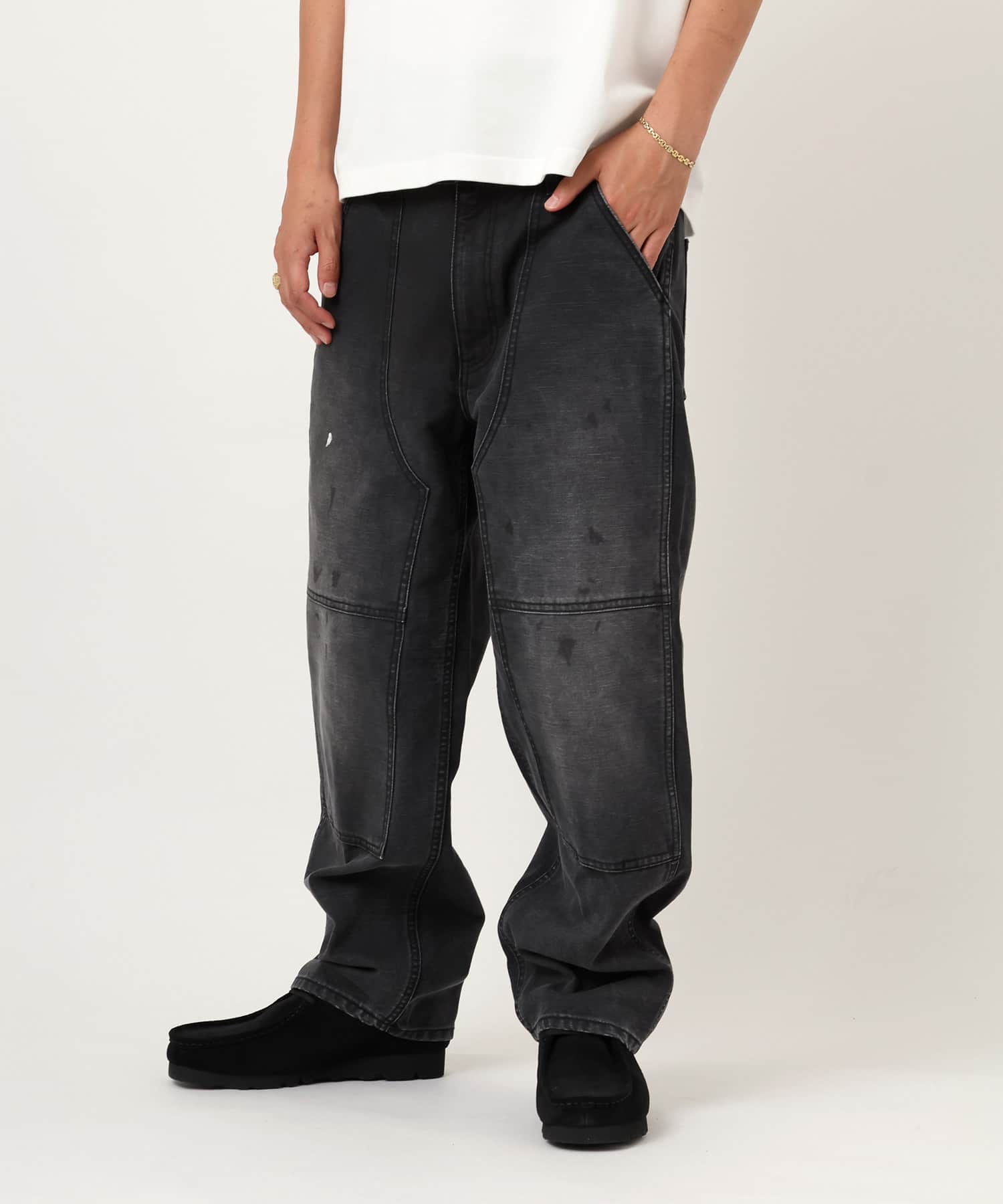 atmos Double Knee Work Pants BLACKの画像