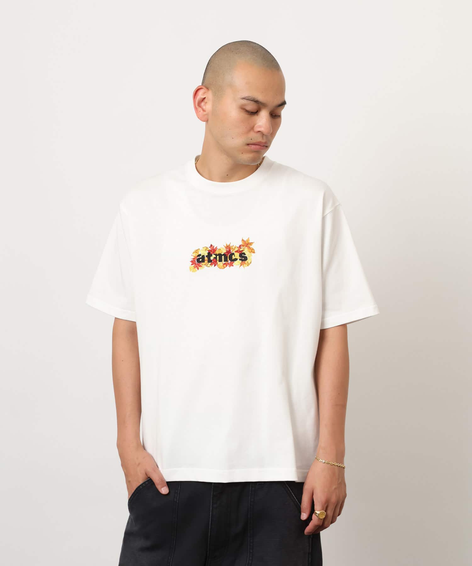 atmos Autumn Motif T-shirt WHITEの画像