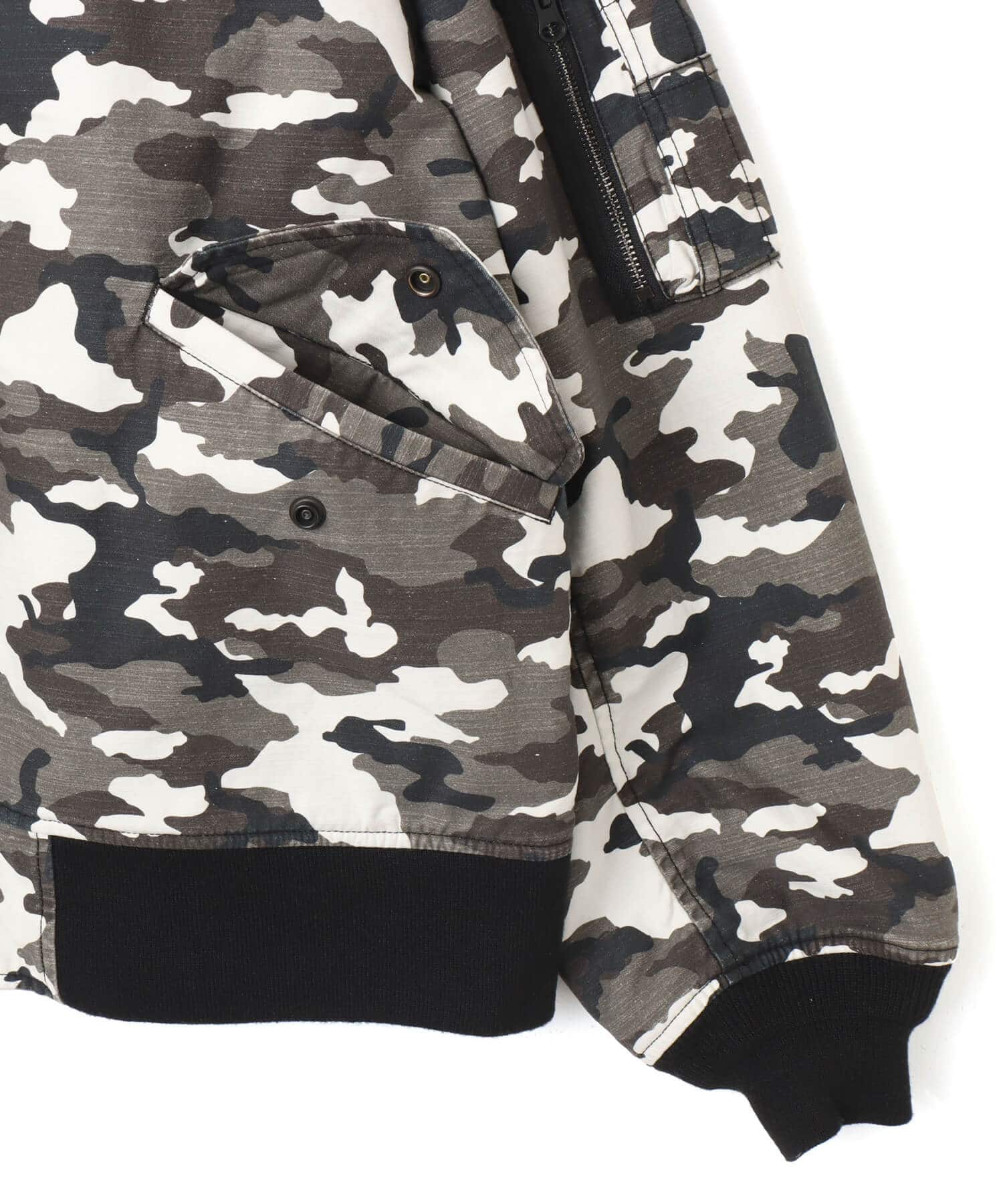 atmos Reversible Flight Jacket BLACK CAMOUFLAGEの画像