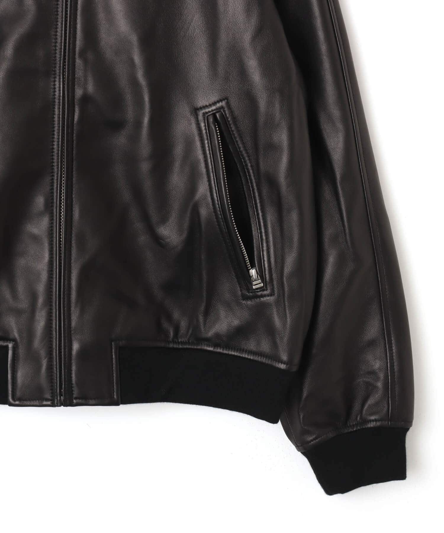 atmos Sheep Leather Jacket BLACKの画像