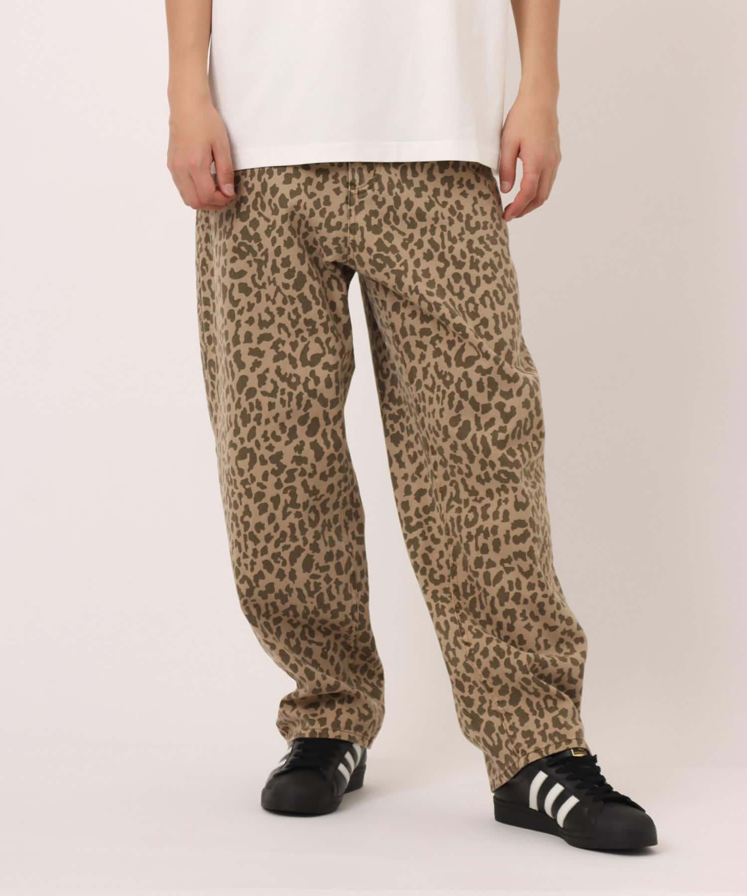 atmos Leopard Pattern Baggy Patns KHAKIの画像