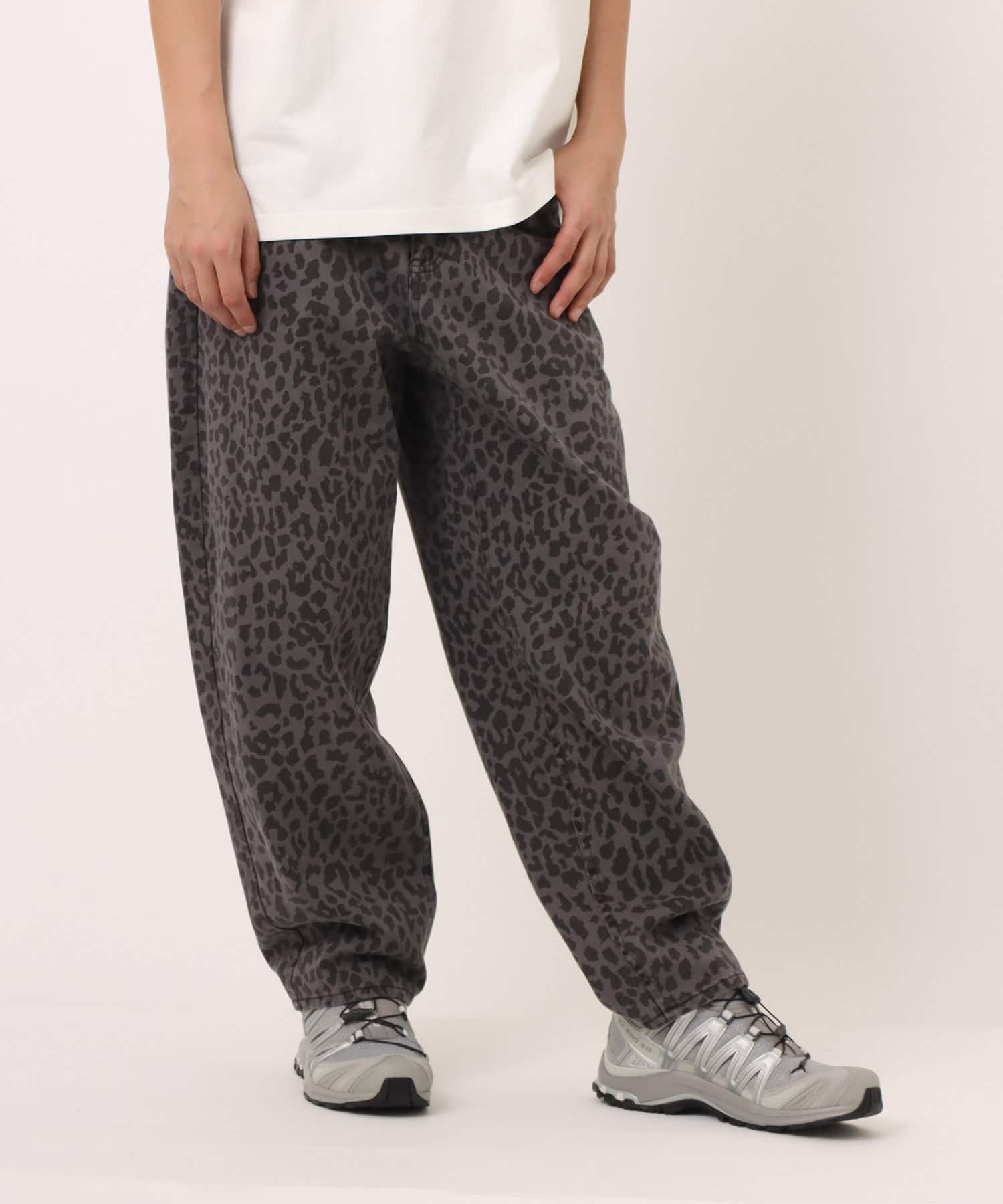 atmos Leopard Pattern Baggy Patns LIGHT BLACKの画像