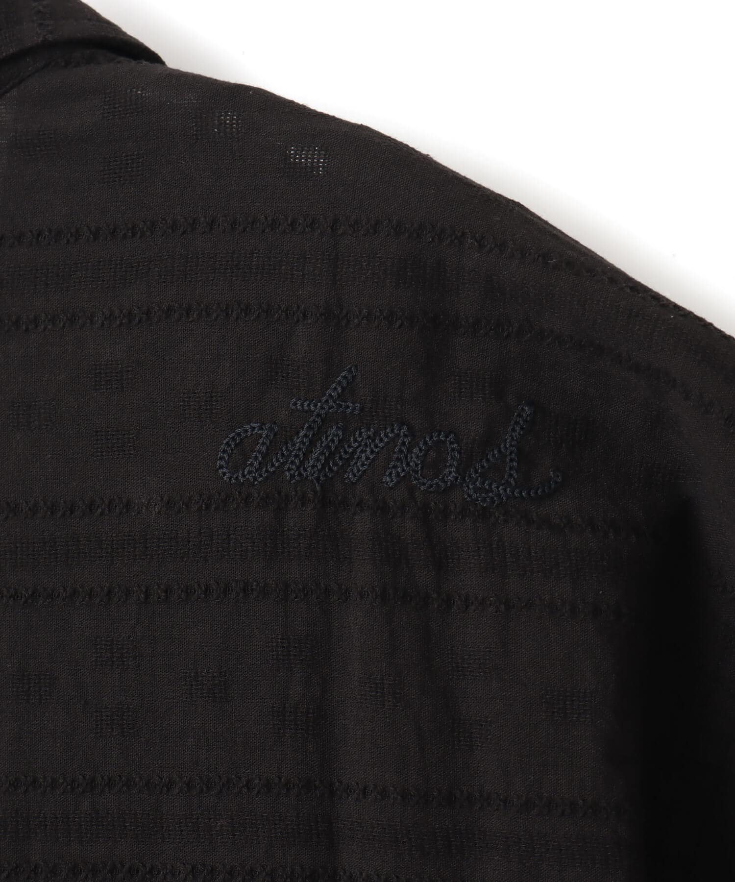 atmos Open Collar SS Shirt BLACKの画像