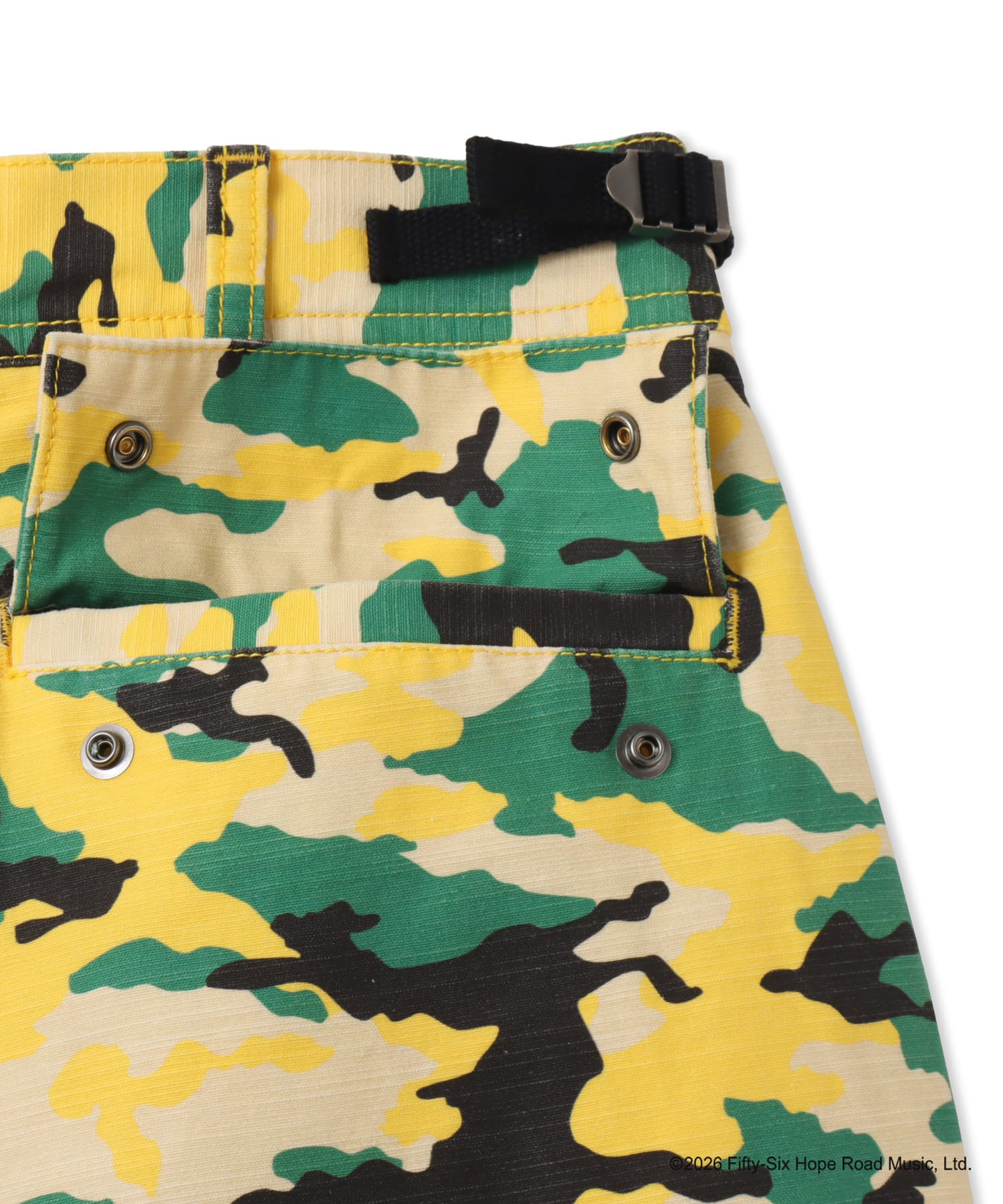 atmos x BOB MARLEY Camo Short Pants JAMAICAN COLORの画像