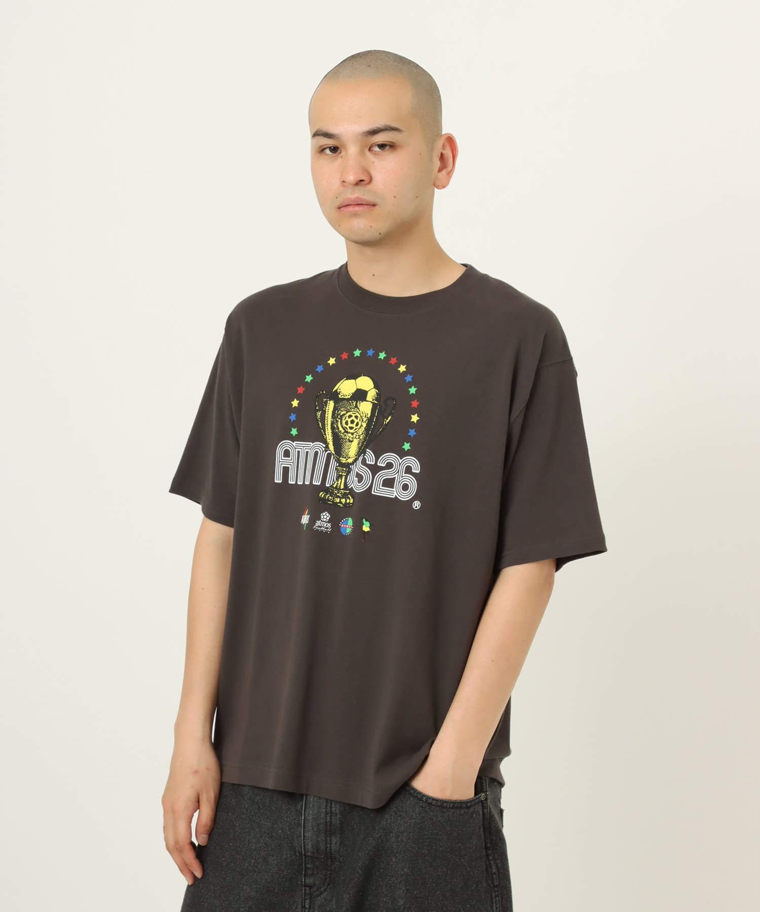 atmos Trophy T-shirt LIGHT BLACKの画像