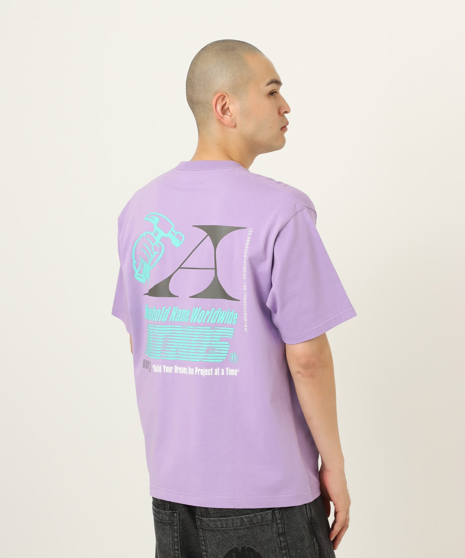 atmos Movement Logo T-shirt PURPLEの画像