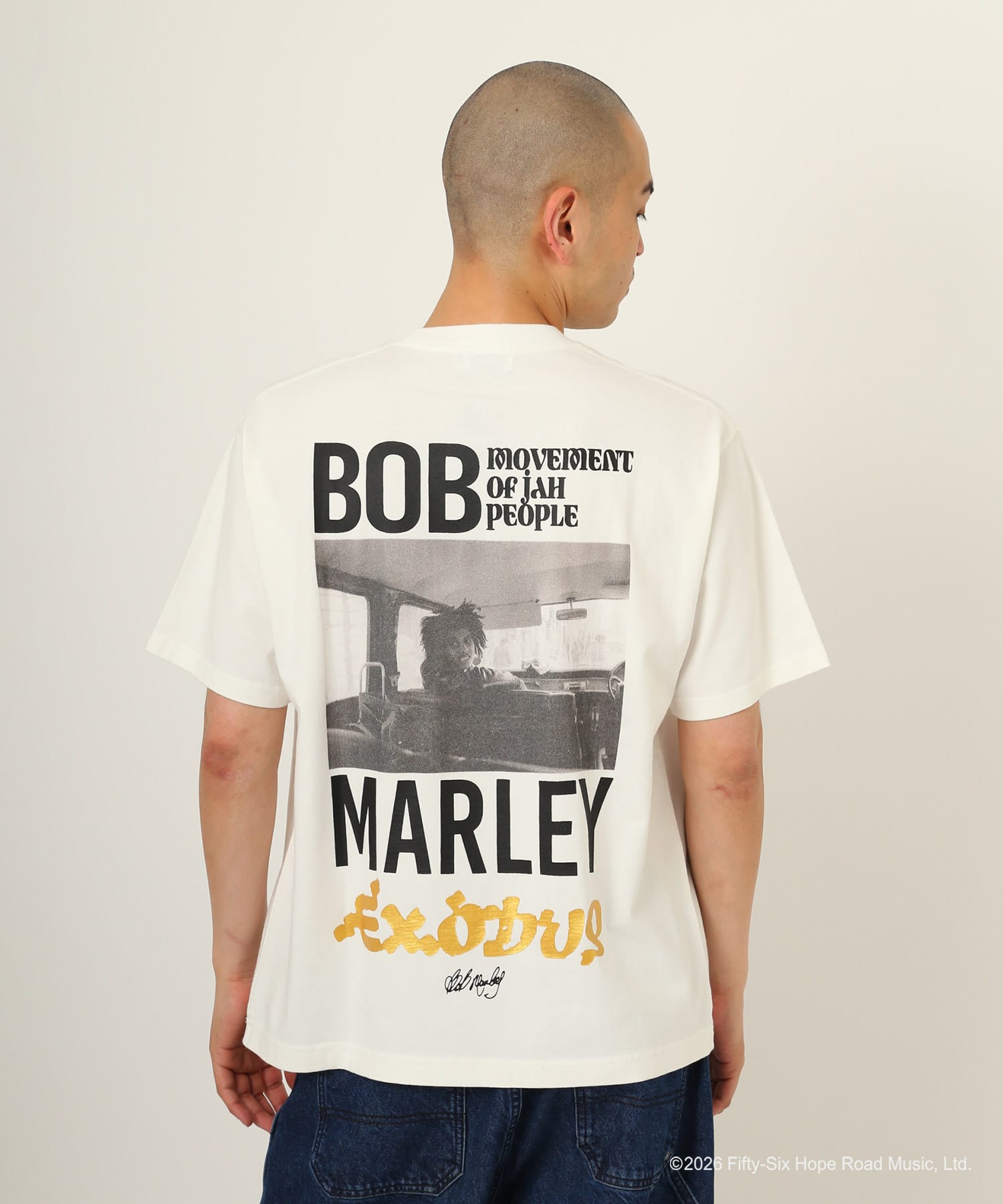 atmos x BOB MARLEY Exodus T-shirt WHITEの画像