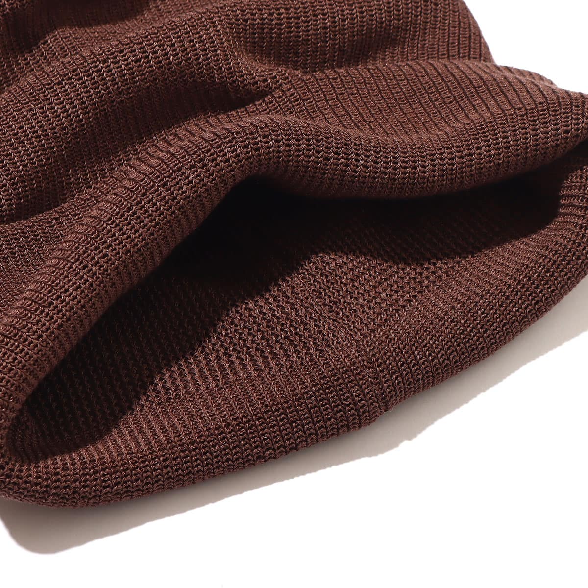 atmos SMALL BOX LOGO KNIT CAP BROWNの画像