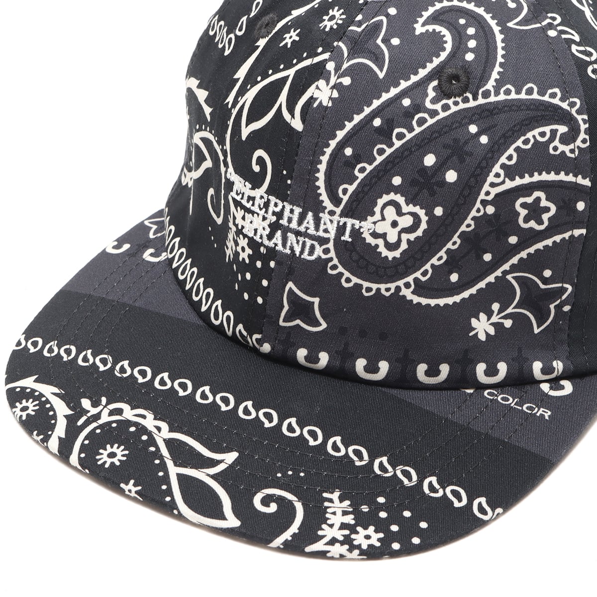 atmos x ELEPHANT BRAND BANDANA 6 PANEL CAP BLACK 21FA-I