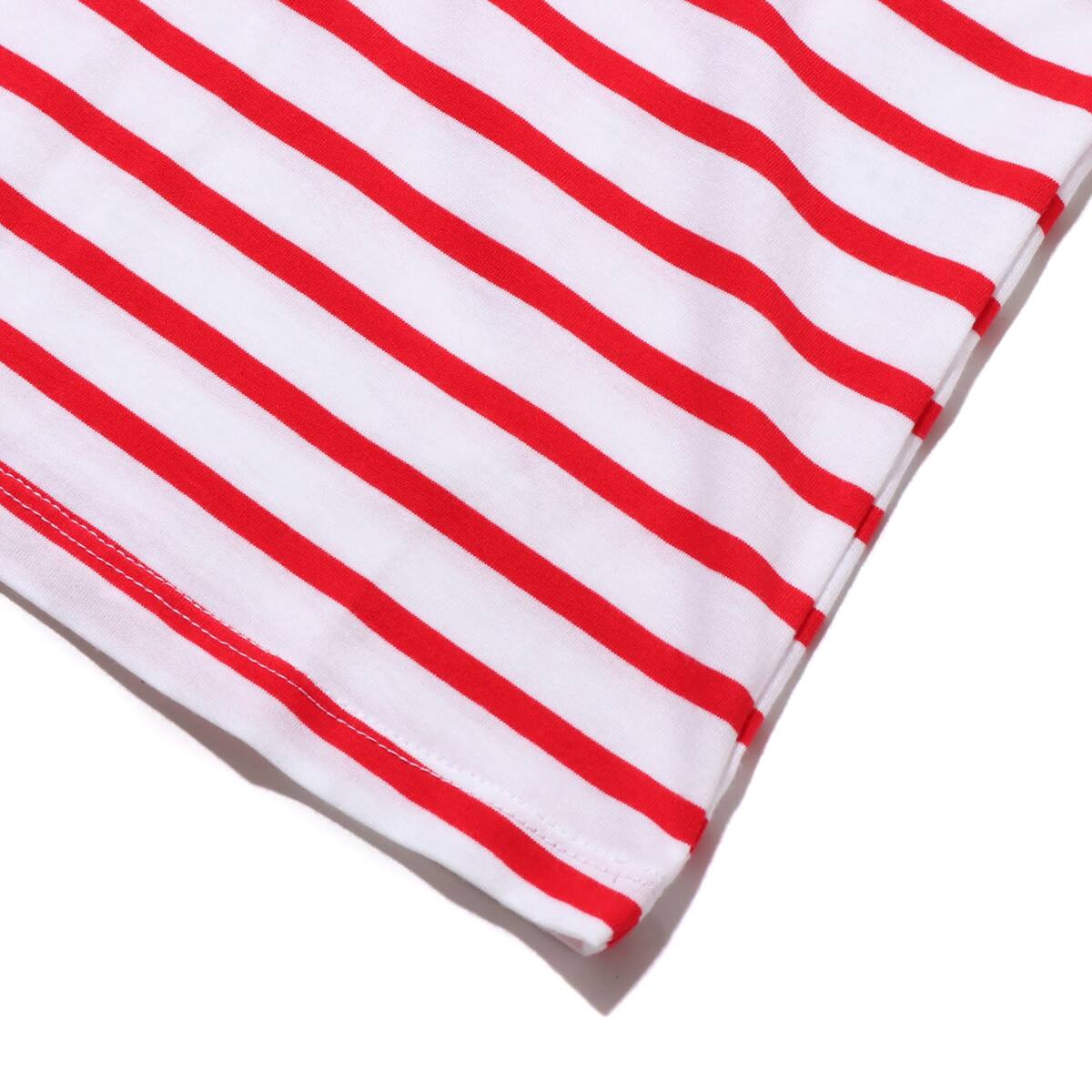 GUESS MEN'S L/SLV TEE SHIRT  レッドの画像