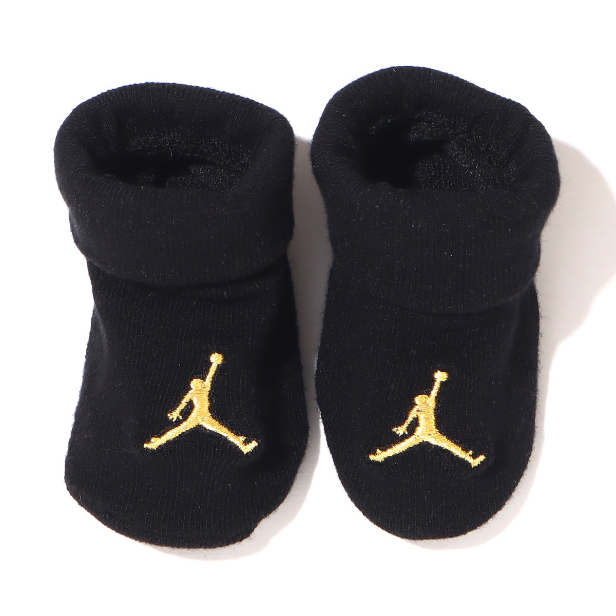 JORDAN JUMPMAN 3-PIECE SET HAT/LS BODYSUIT/BOOTIE BLACK/GOLD 22HO-Iの画像