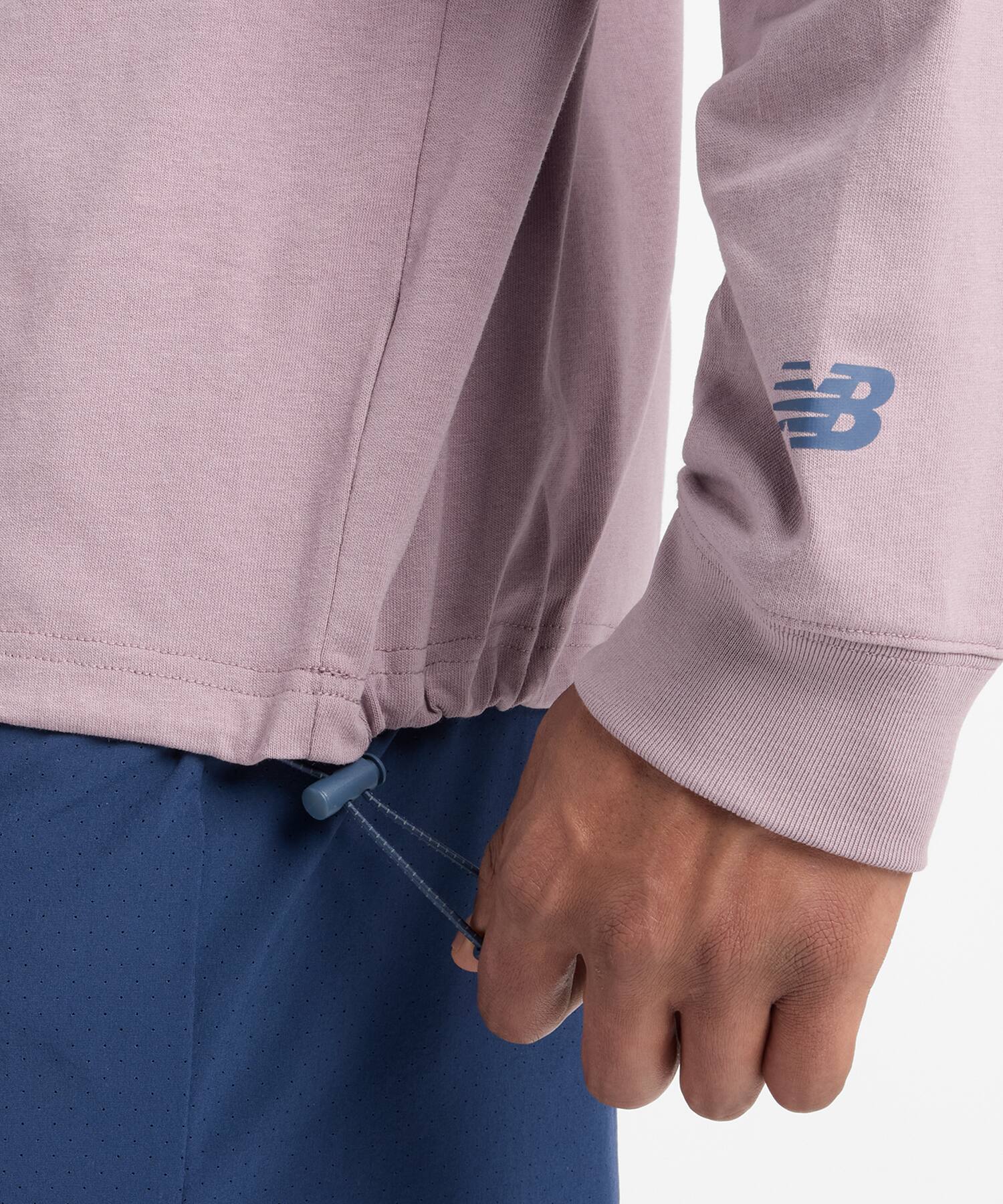 New Balance Run Enargy L/S T Shirt アイスワインの画像