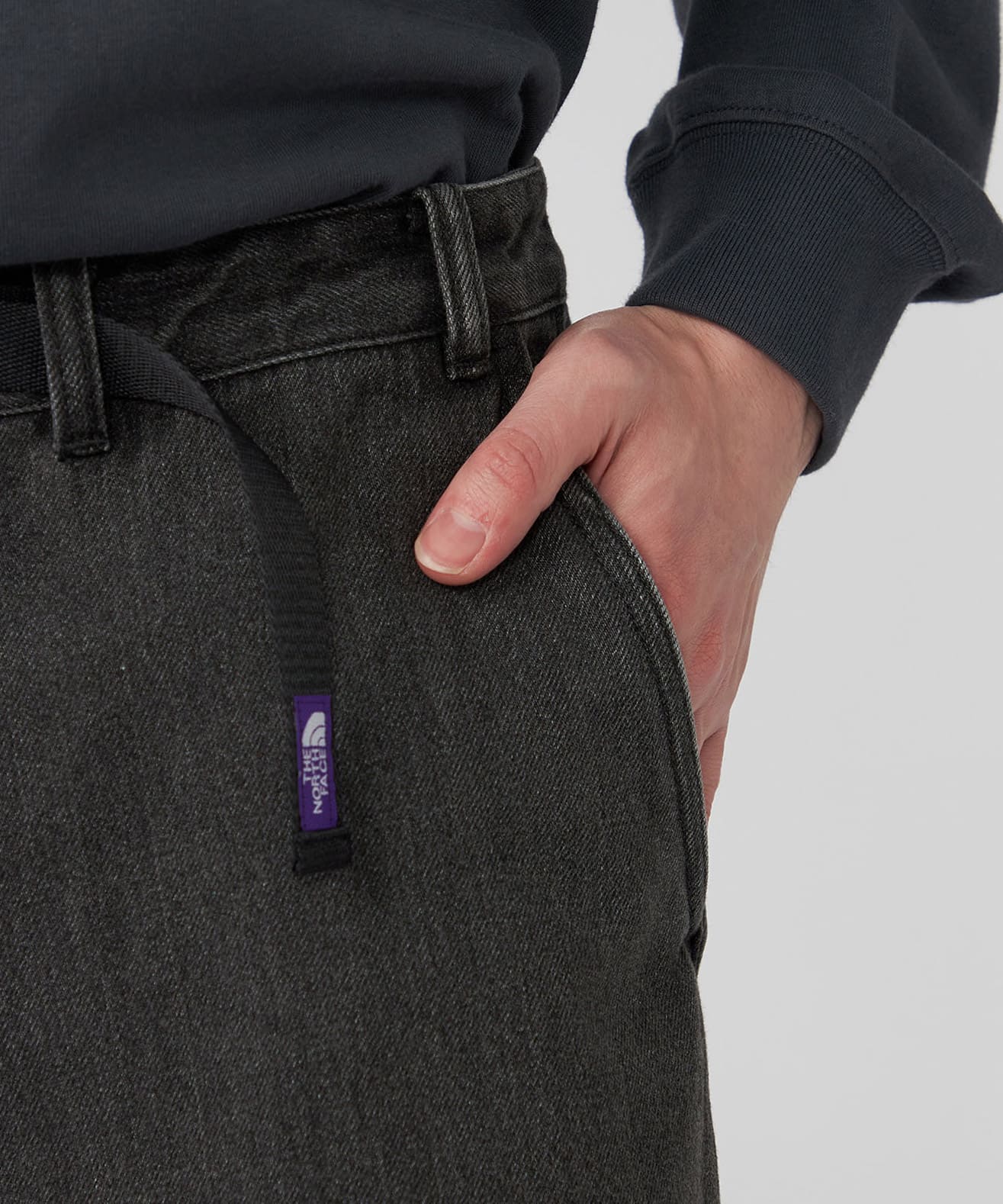 THE NORTH FACE PURPLE LABEL Denim Wide Tapered Field Pants Grayの画像