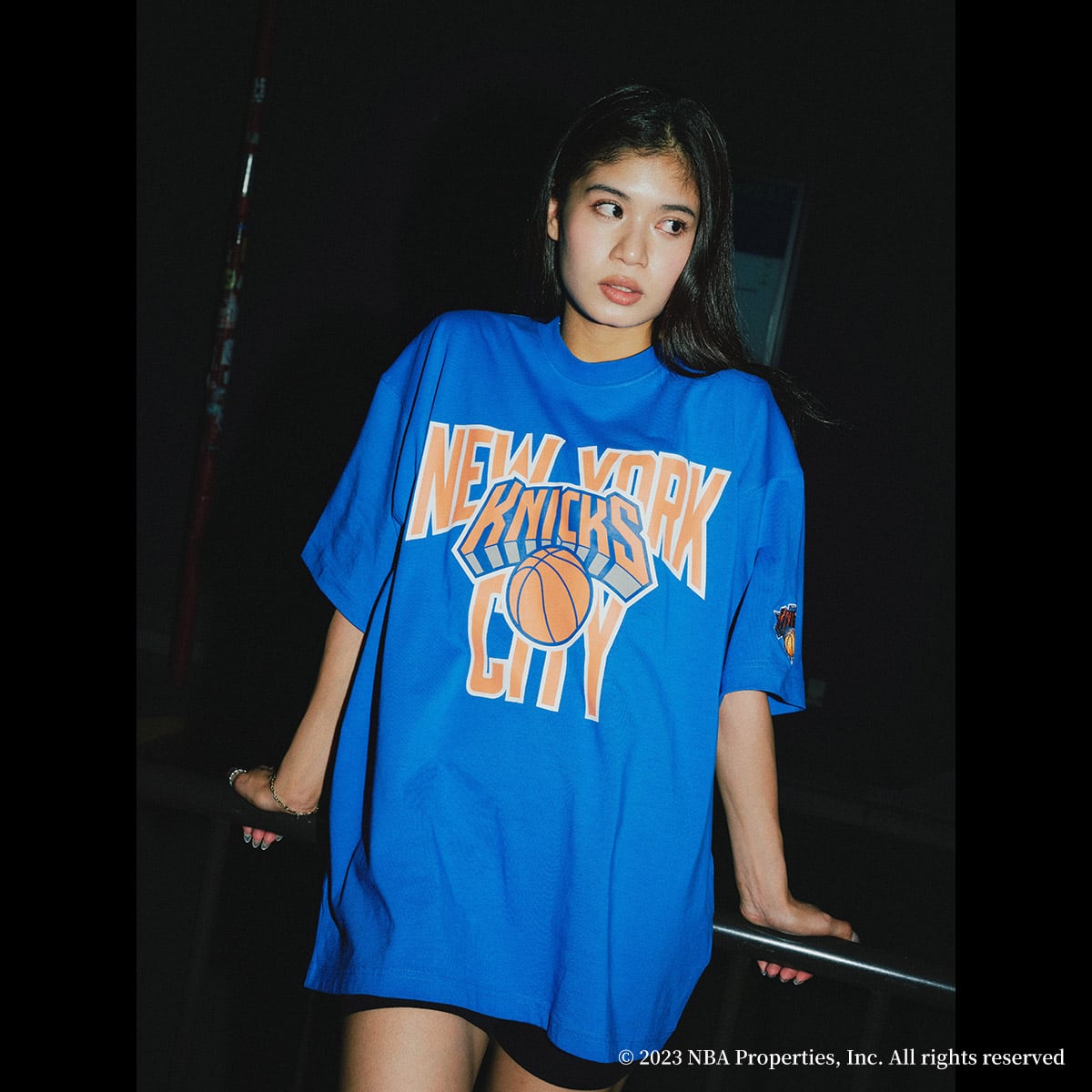 TOKYO23 NBA Team Logo T-Shirt BLUE×KNICKS 23FW-S