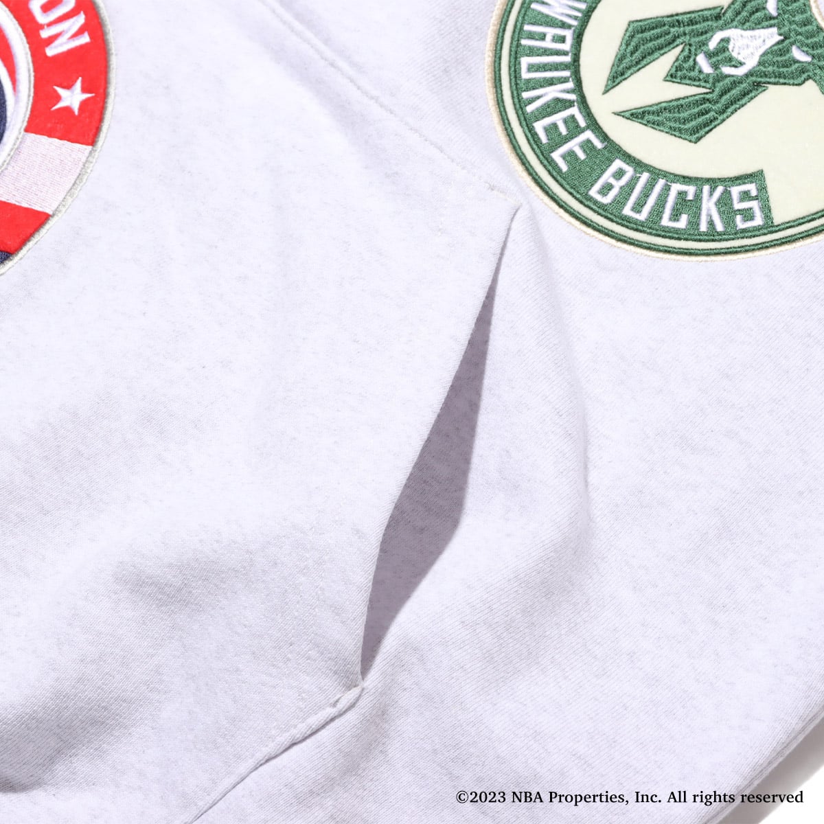 NBA Wappen Hoodie Sweat GRAY 23FW-Sの画像