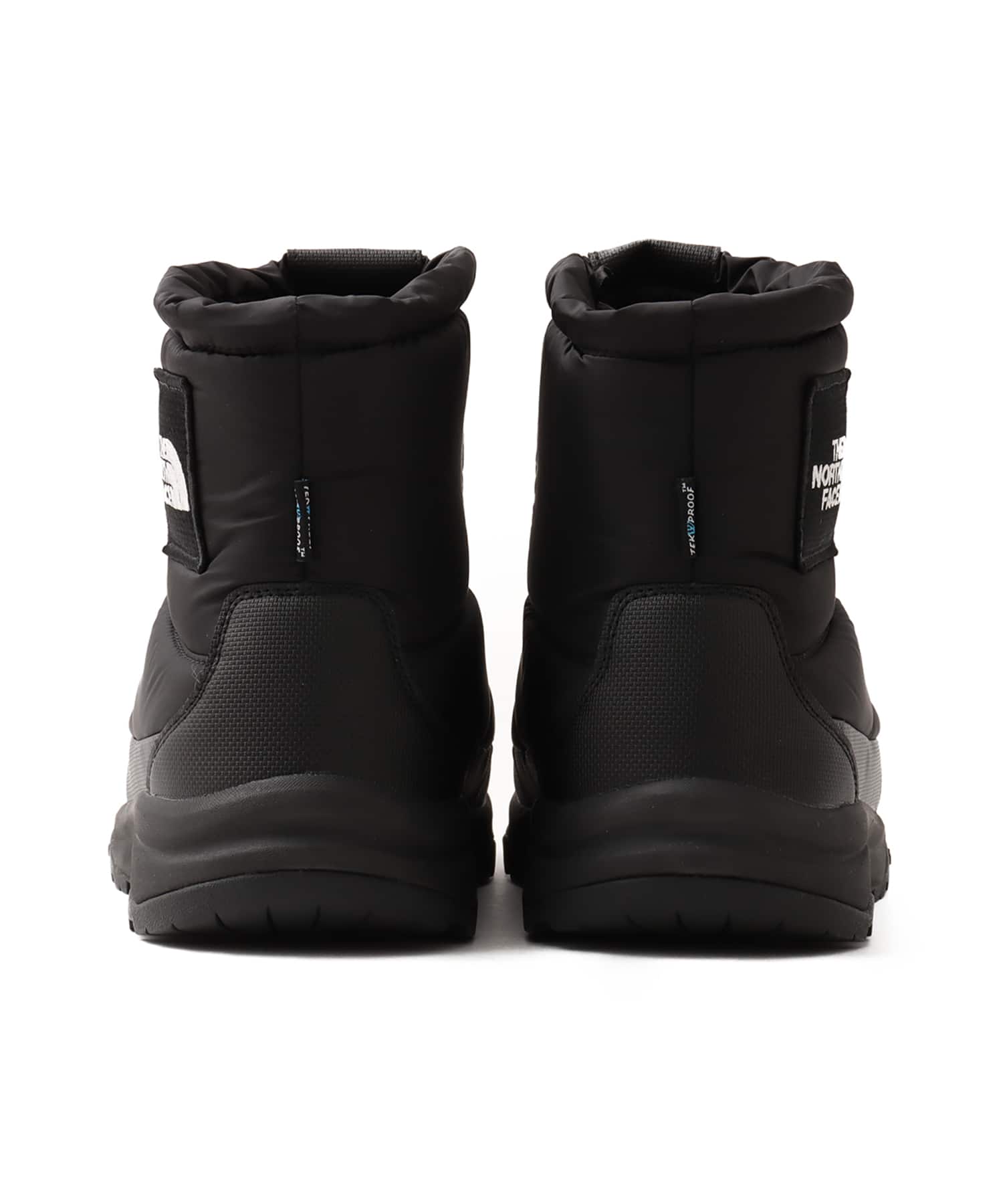 THE NORTH FACE Nuptse Bootie WP Logo Short TNFブラックxTNFホワイトの画像