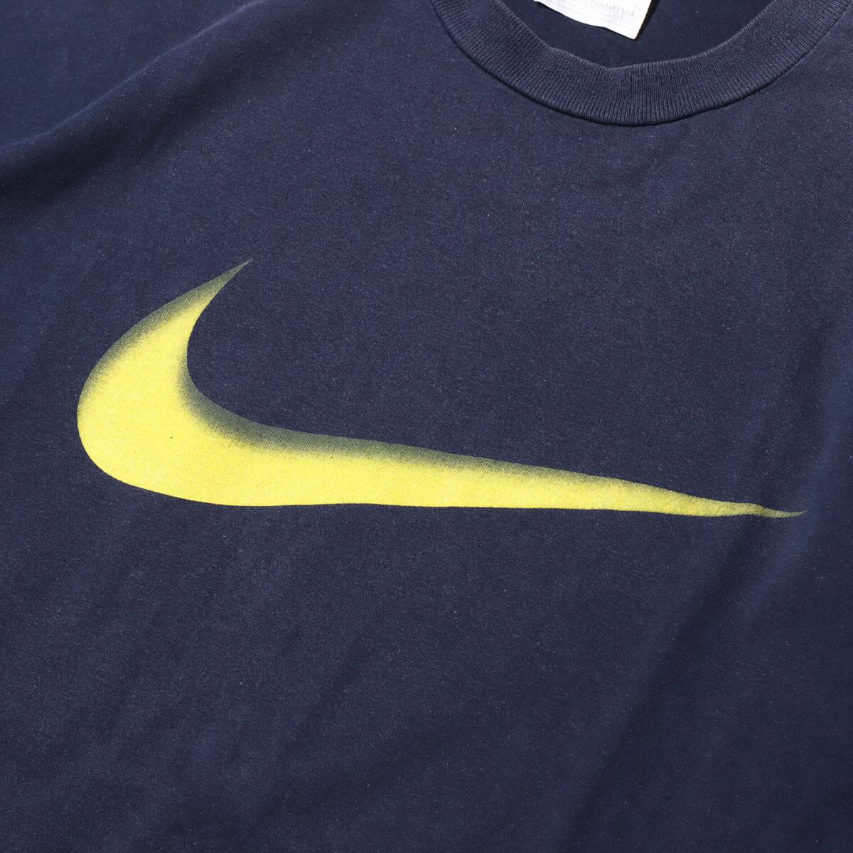 Nike Swoosh T Shirts 90年代 Used Navy fa I