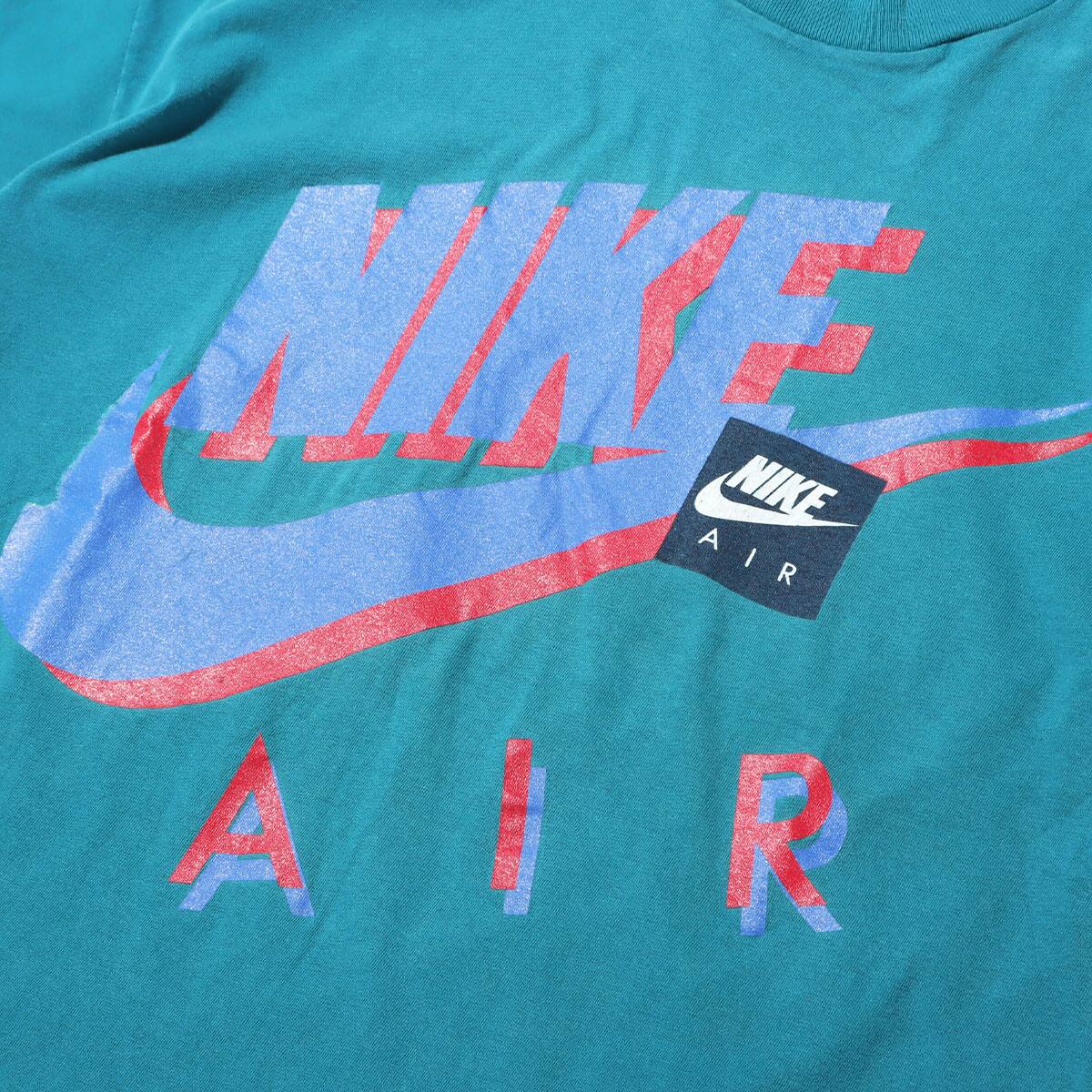 Nike Air Logo T Shirts 90年前後 Used Blue fa I