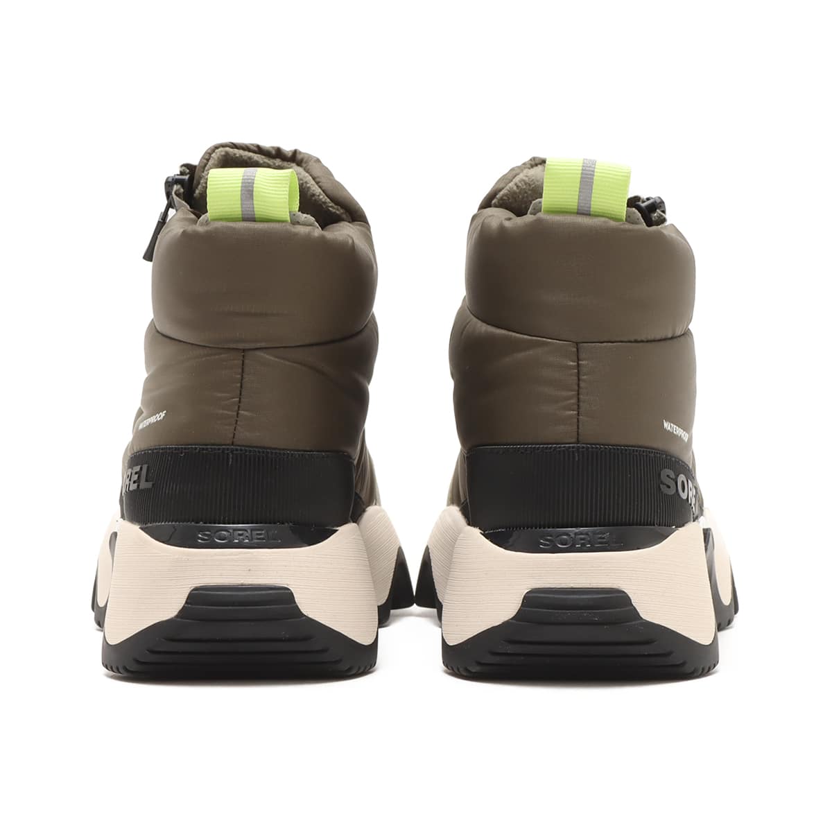 SOREL KINETIC (TM) IMPACT PUFFY ZIP WP Stone Green, Blackの画像