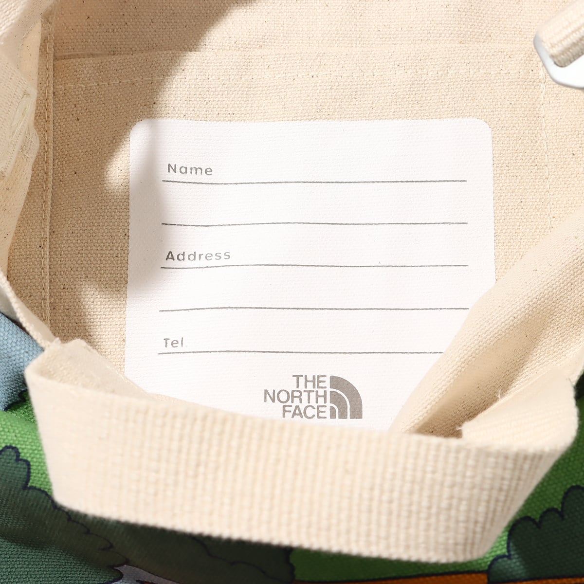 THE NORTH FACE K ORGANIC COTTON TOTE ナチュラルxレッドクレイ 23SS-Iの画像