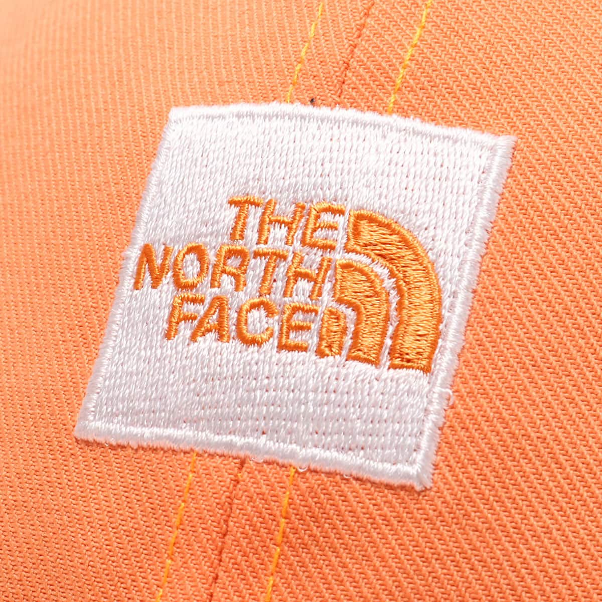 THE NORTH FACE SQUARE LOGO CAP ダスティコーラルオレンジ 23SS-Iの画像
