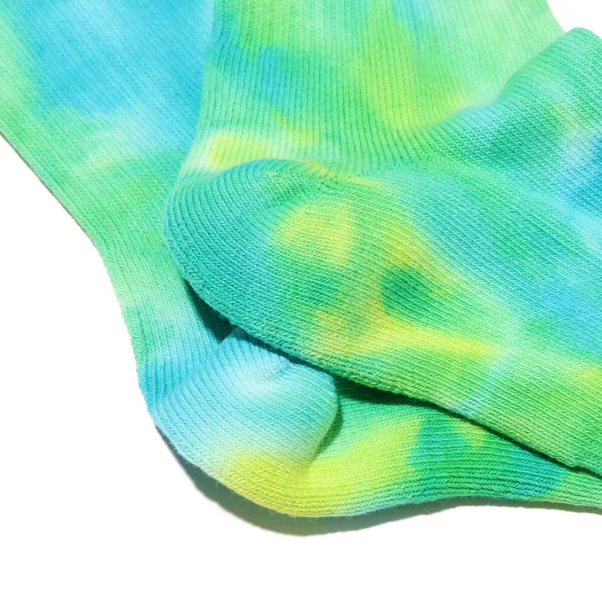 THE NORTH FACE Tie Dye Crew レモンイエロー×オプティックエメラルド 24SS-Iの画像