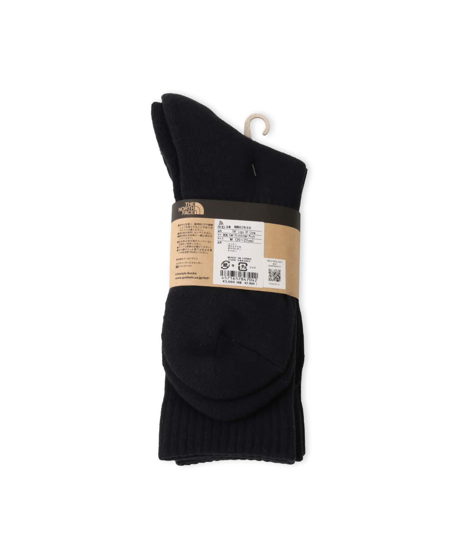 THE NORTH FACE TNF LOGO 2P CREW TNFブラックの画像