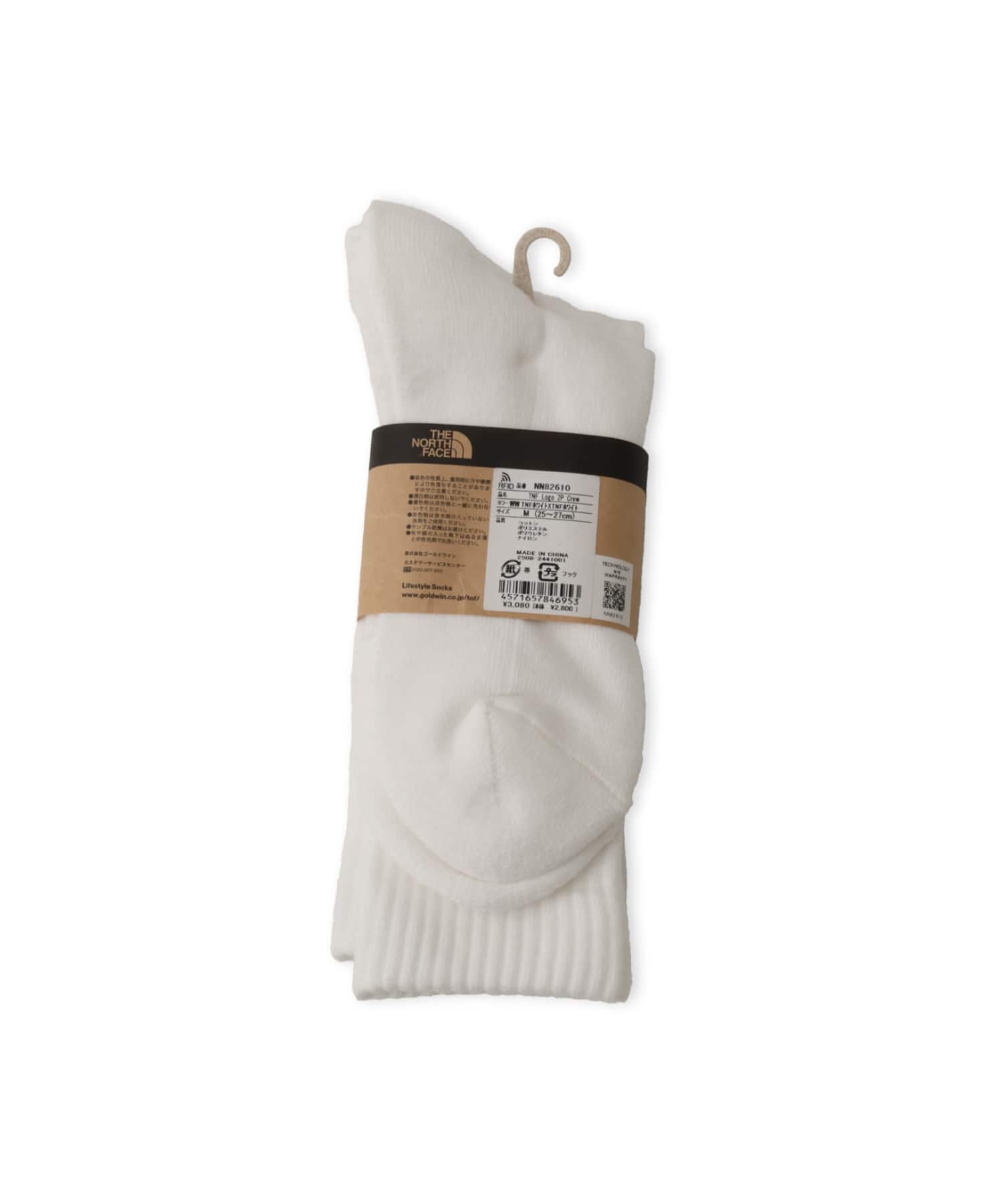 THE NORTH FACE TNF LOGO 2P CREW TNFホワイの画像